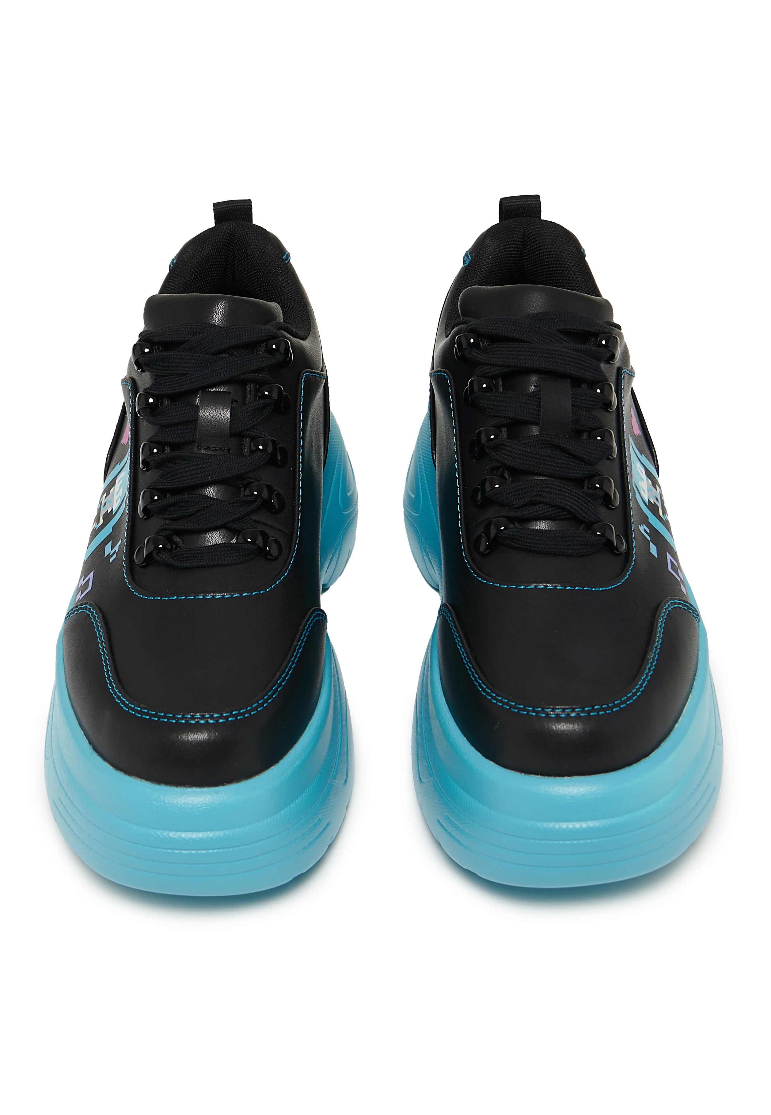 Koi Footwear x Hatsune Miku - Virtual Diva Miku Chunky Black - Girl Sh