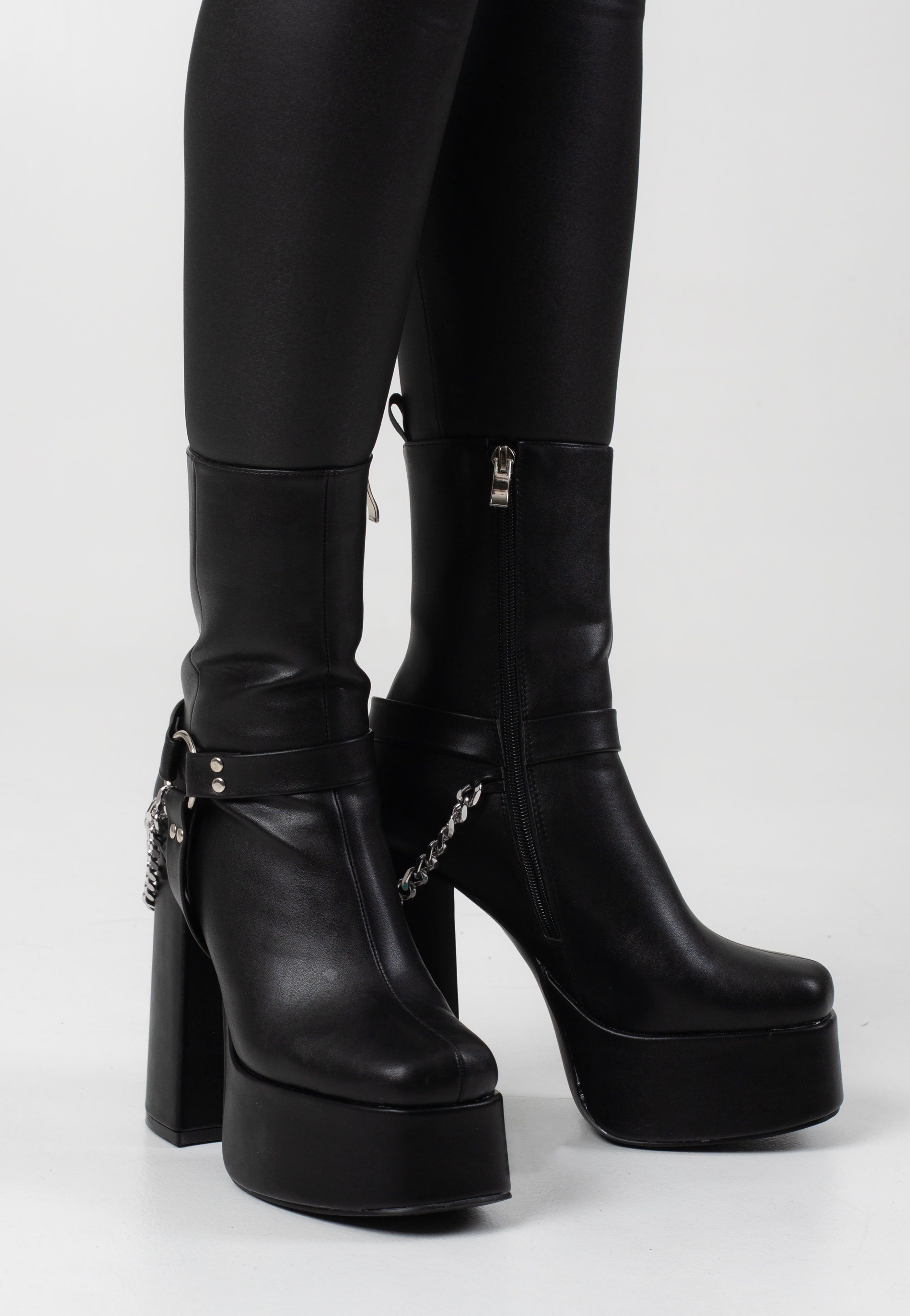 Koi Footwear - Natron Platform Heeled Chain - Girl Shoes | Women-Image
