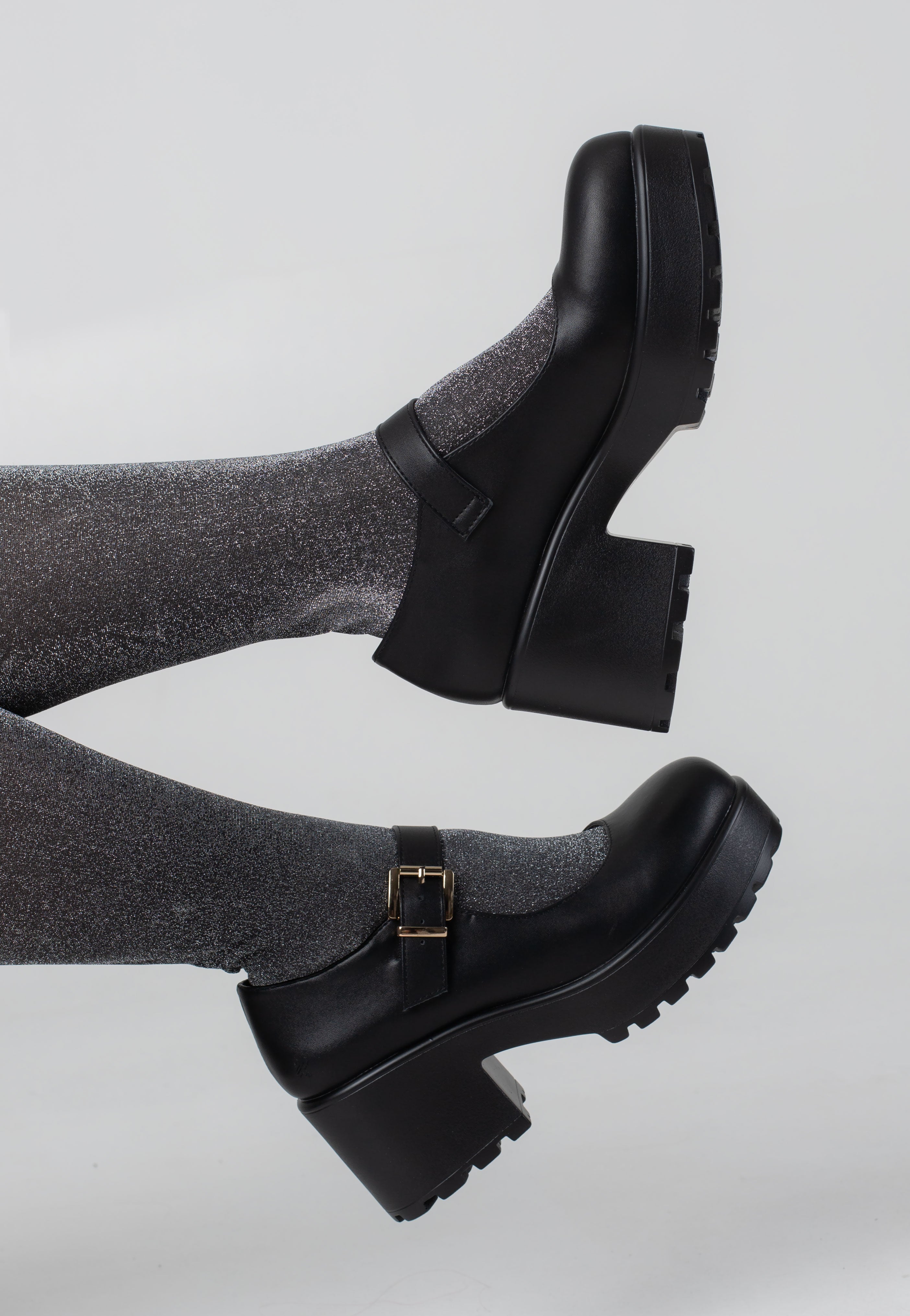 Koi Footwear - Tira Mary Jane Shoes 'Faux Leather Edition' Black - Girl Shoes | Women-Image