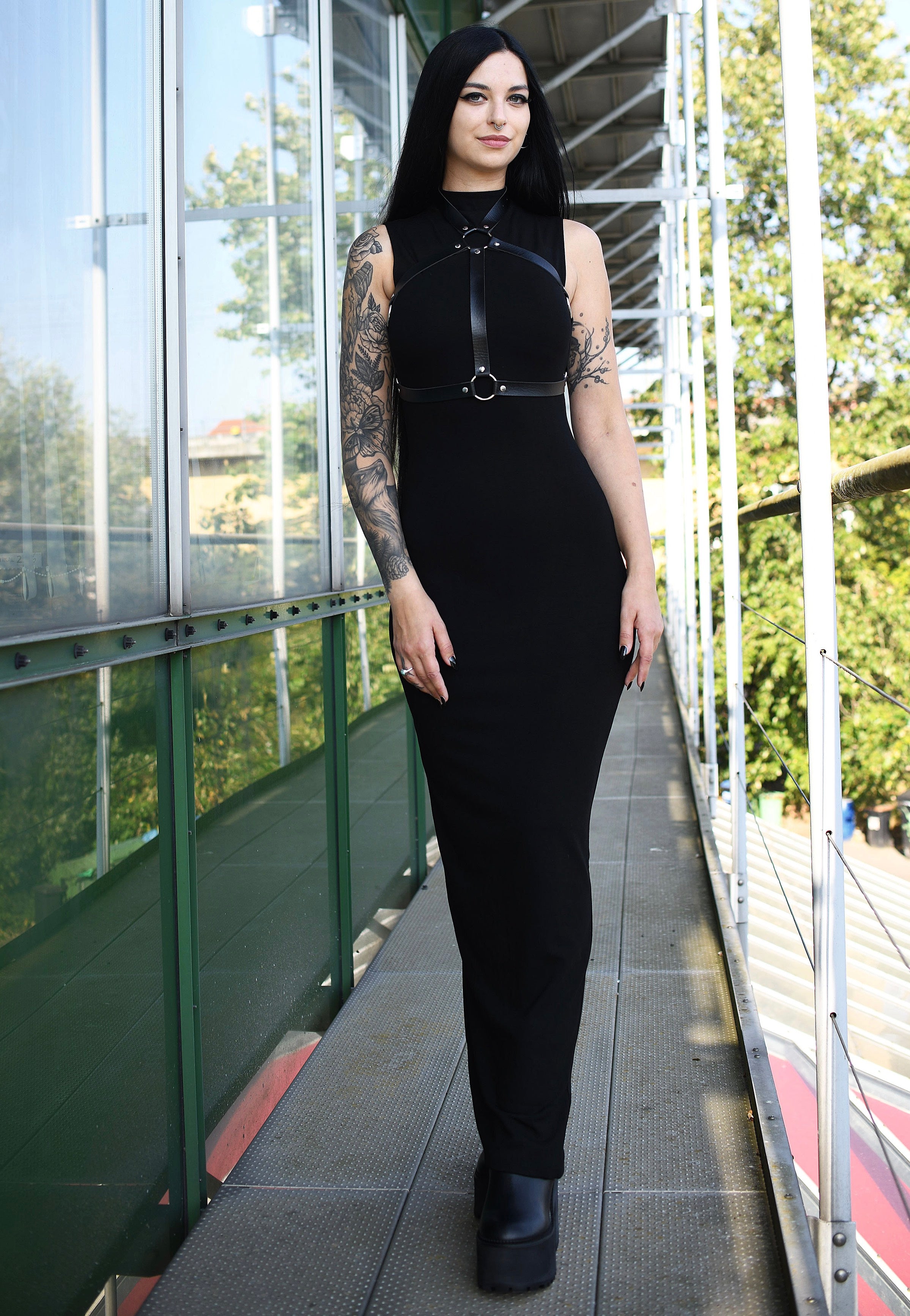 Foxblood - Claire High Neck Maxi Black - Dress | Nuclear Blast Foxblood - Claire High Neck Maxi Black - Dress | Nuclear Blast