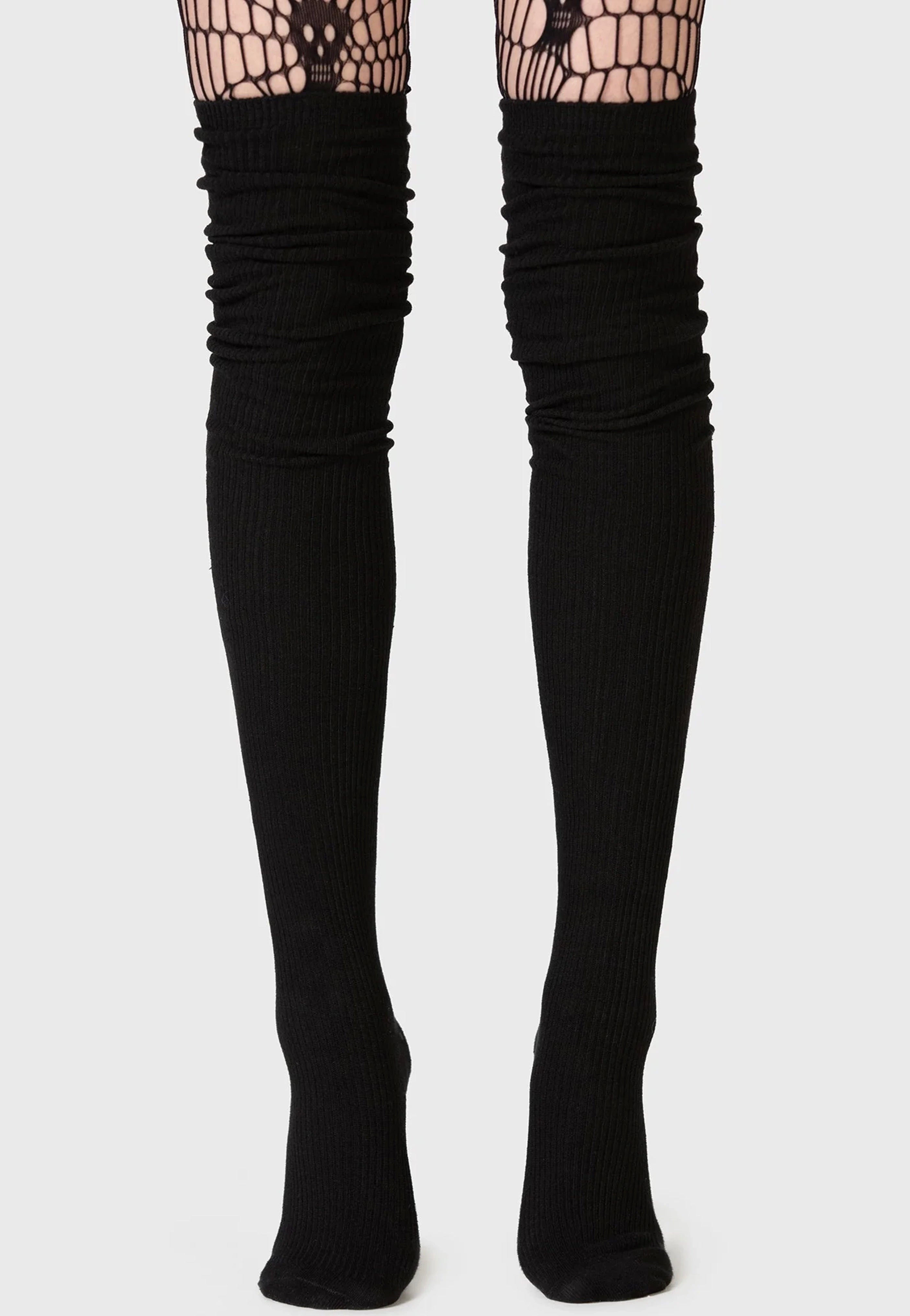 Killstar x Kihilist - Kurika Knee - Socks | Neutral-Image