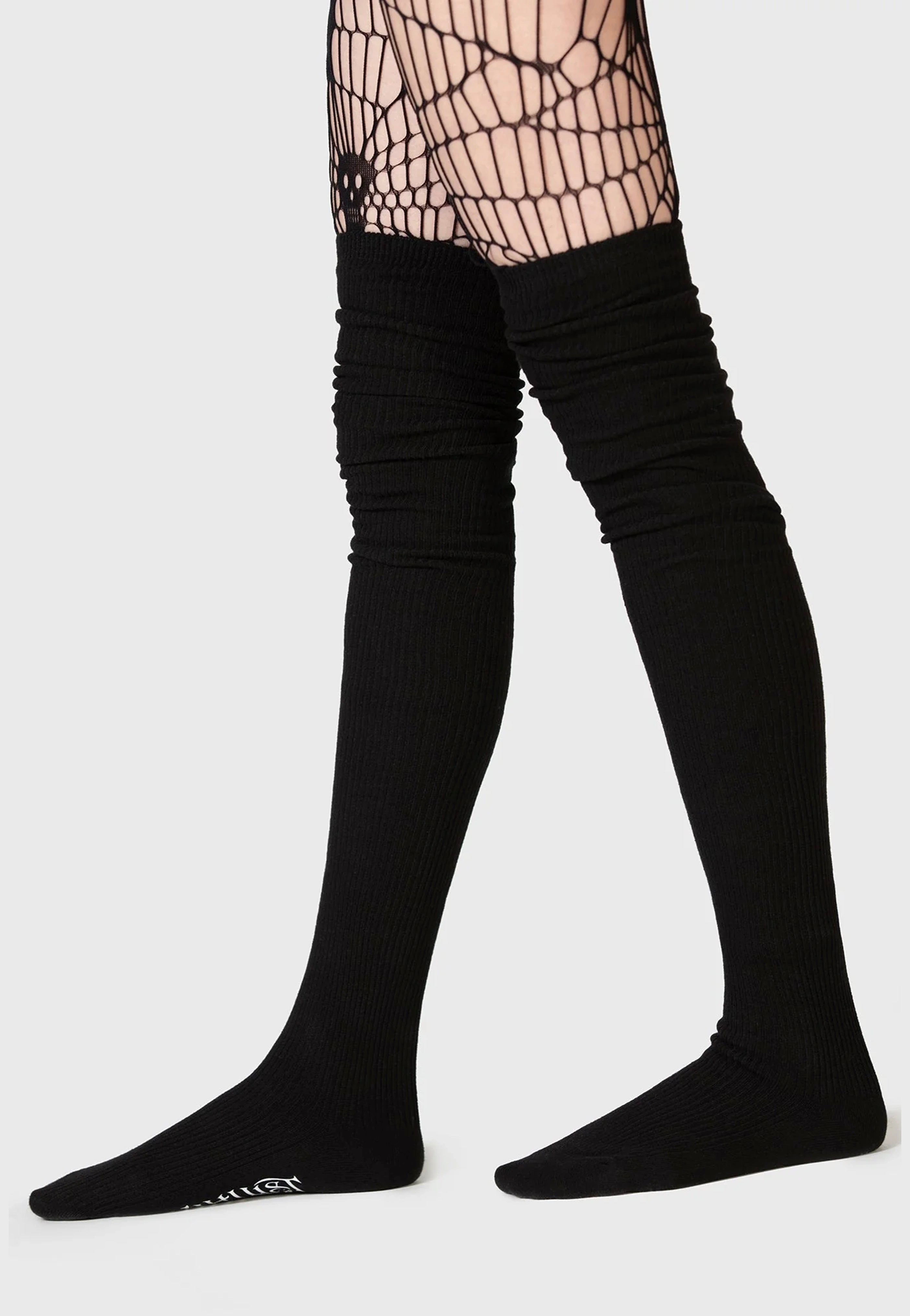 Killstar x Kihilist - Kurika Knee - Socks | Neutral-Image