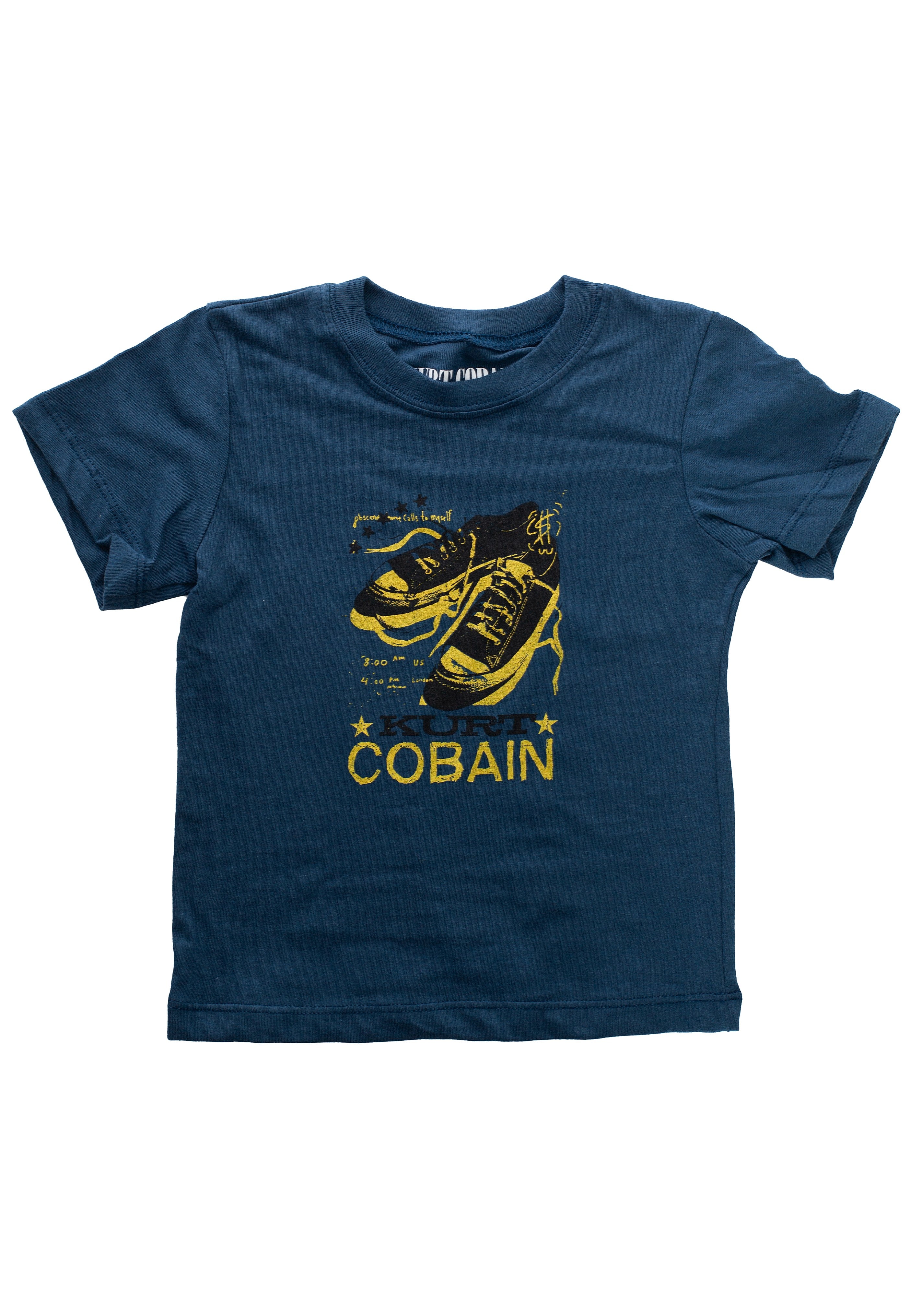  Cobain Tシャツ Kurt Cobain - Laces Toddler Navy - T-Shirt | Nuclear Blast