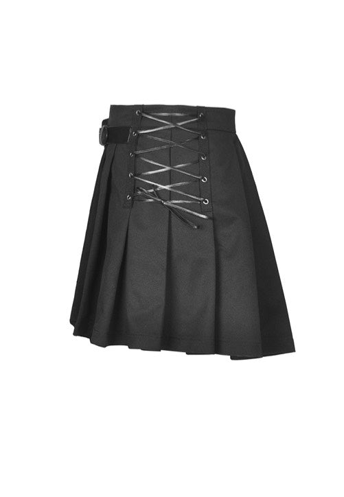 Dark In Love - Punk Rock Locomotive Irreqular Black - Skirt