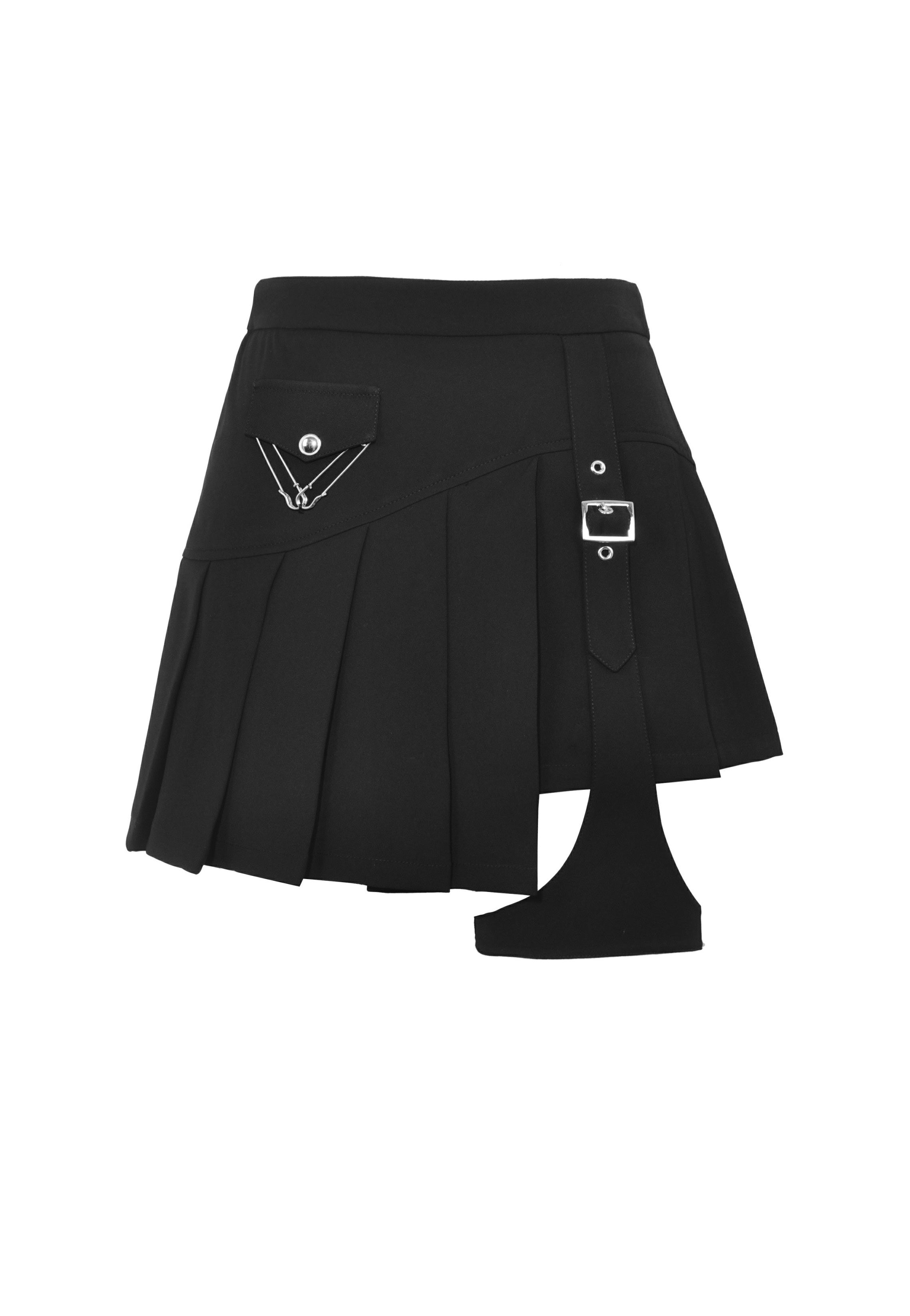 Dark In Love - Punk Rock Irreqular Black - Skirt