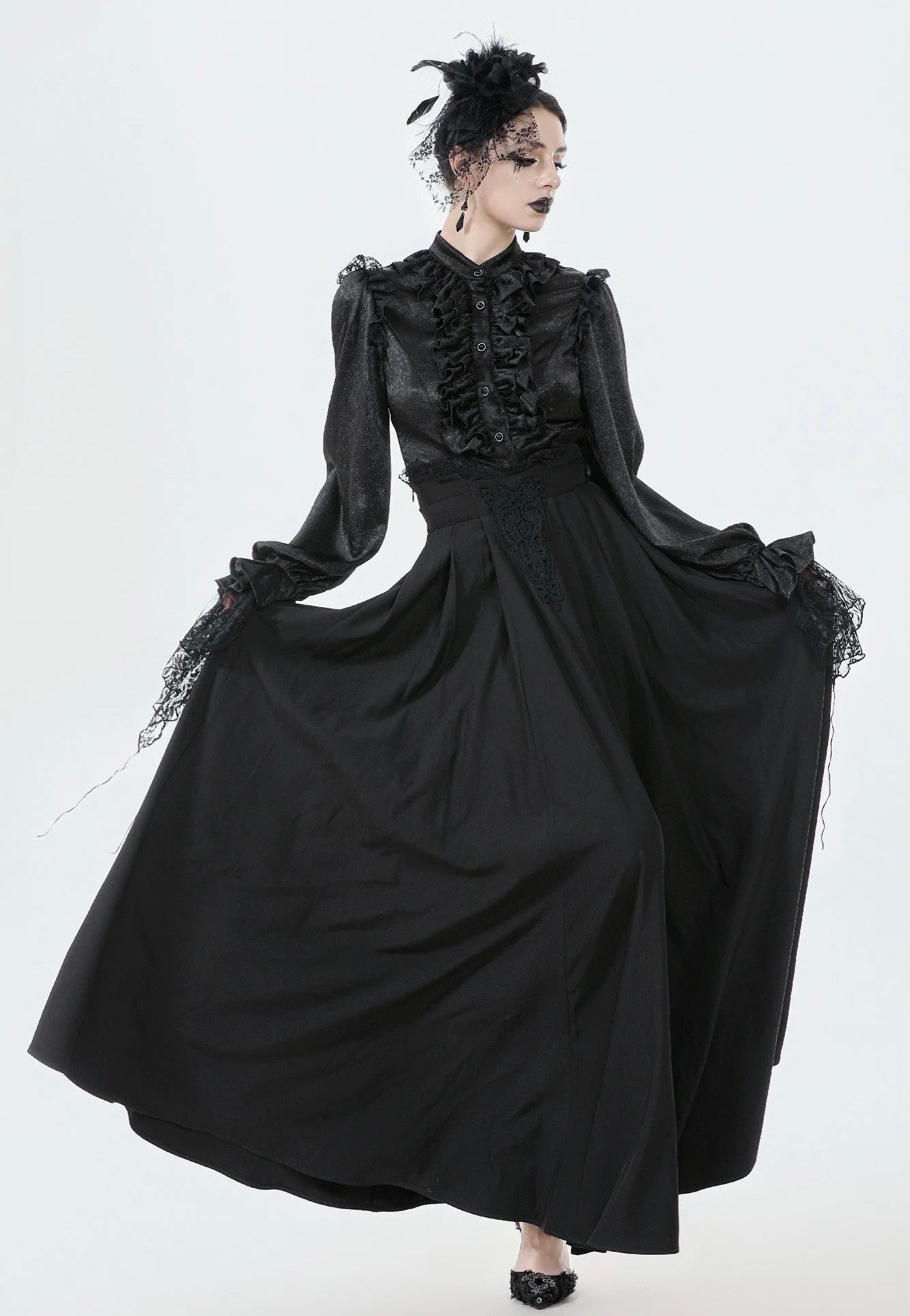 Dark In Love - Gothic Nun Pleated - Skirt | Nuclear Blast Dark In Love - Gothic Nun Pleated - Skirt | Nuclear Blast
