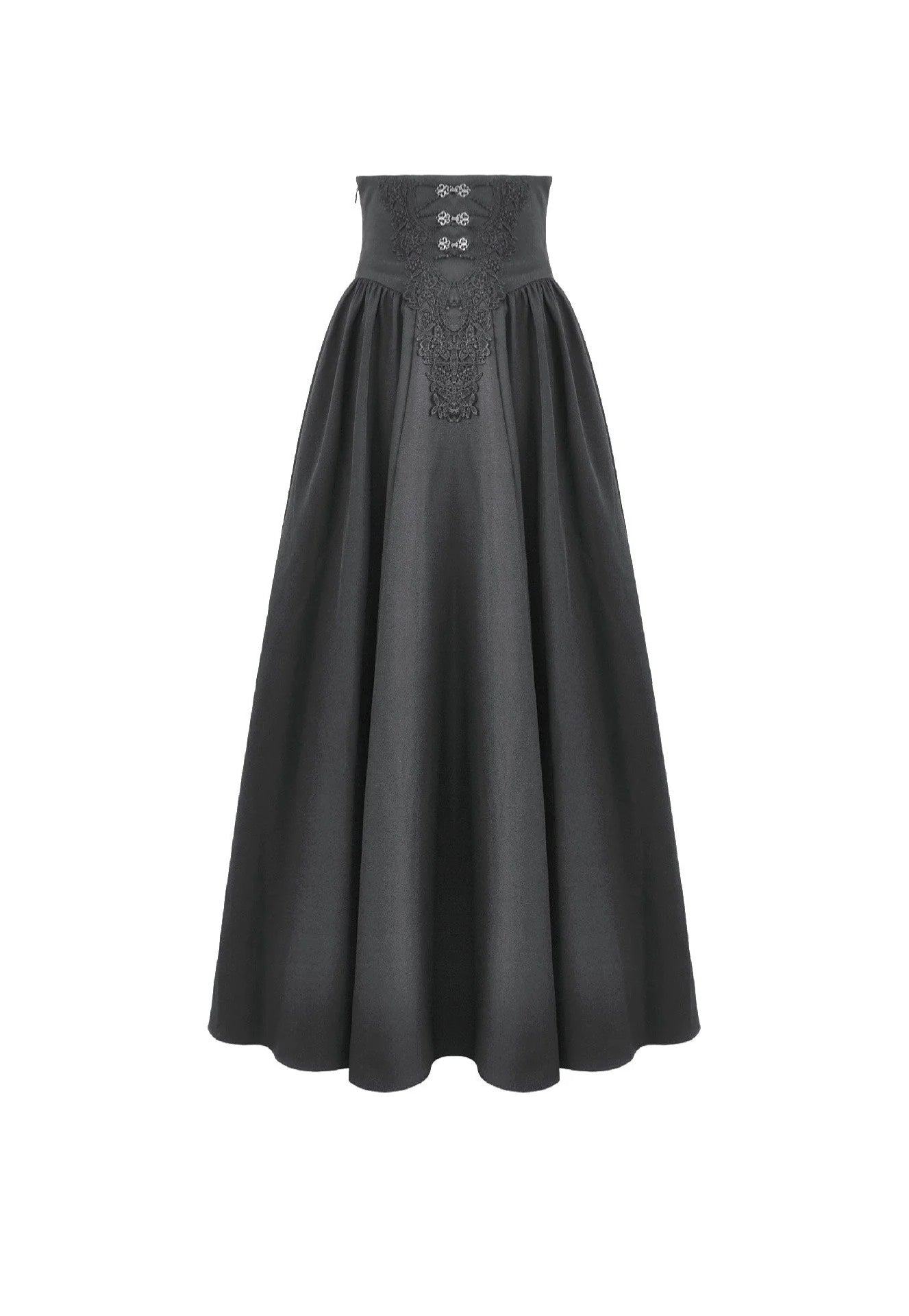 Dark In Love Gothic High Waist Hollow Embroidery Minifalda