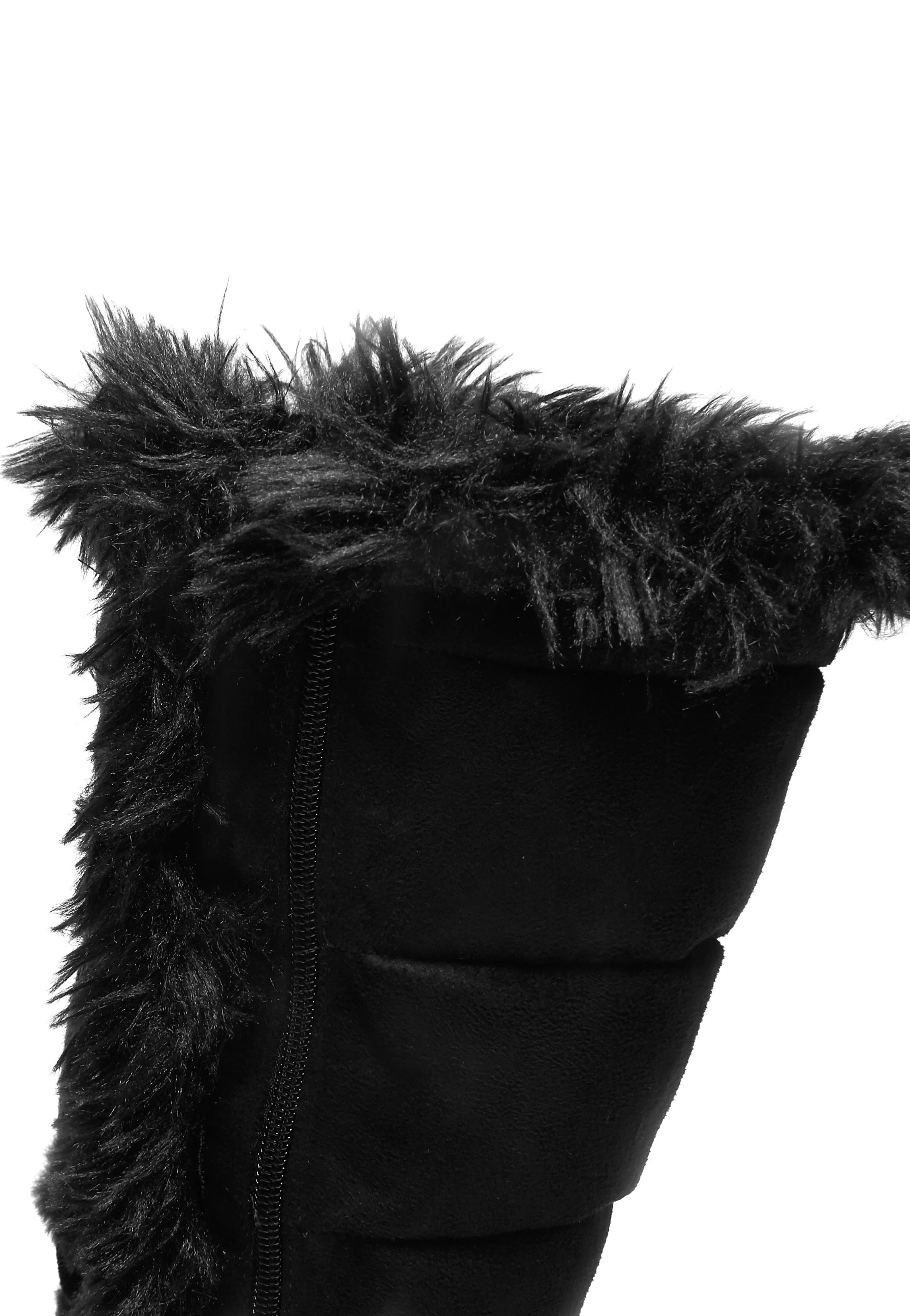 Koi Footwear x Twilight - La Push Crescent Platform Faux Fur Long Black - Girl Shoes | Women-Image