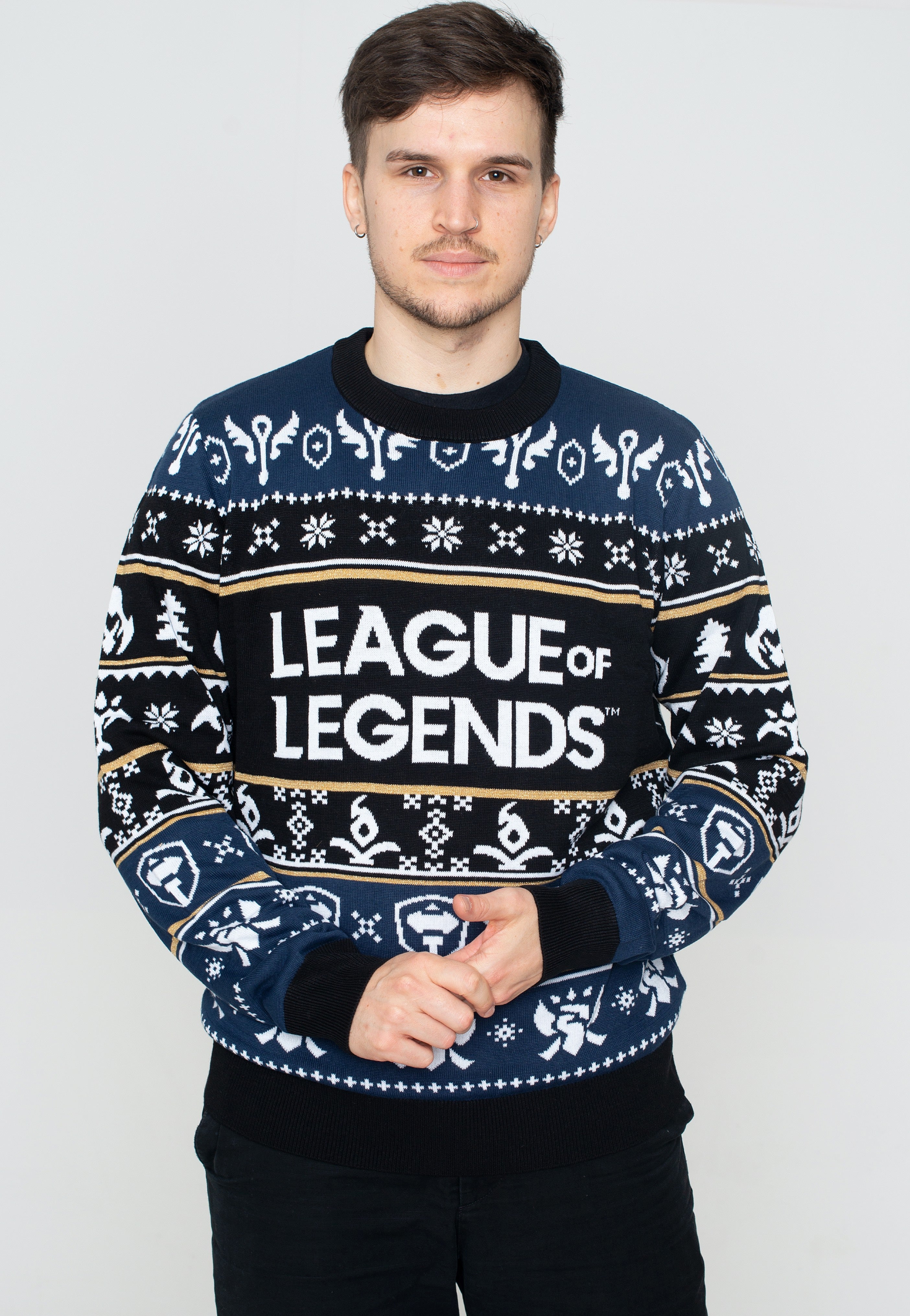 League Of Legends - Logo Xmas Knit - Pullover | Men-Image