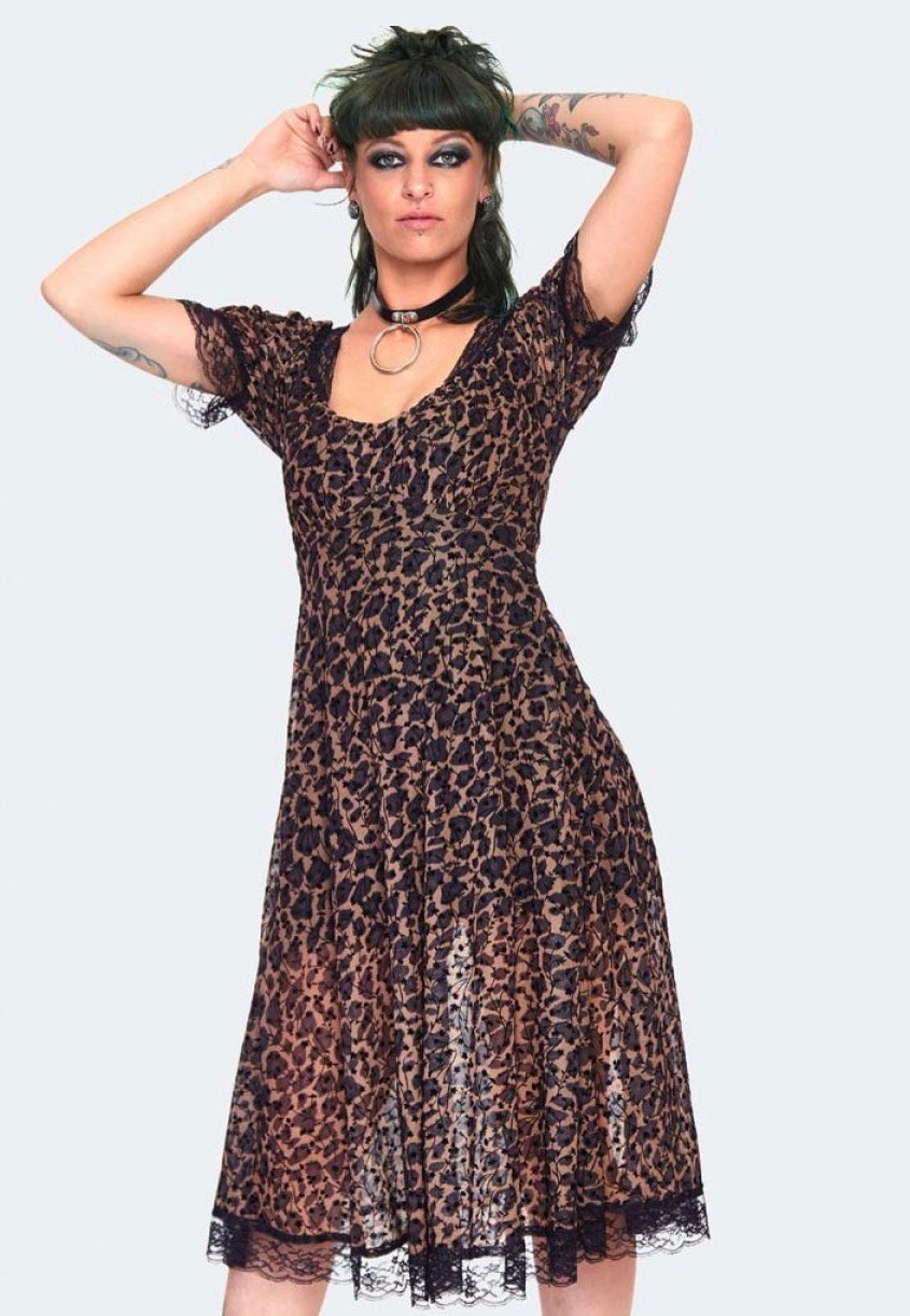 Jawbreaker - Leopard Print Brown - Dress