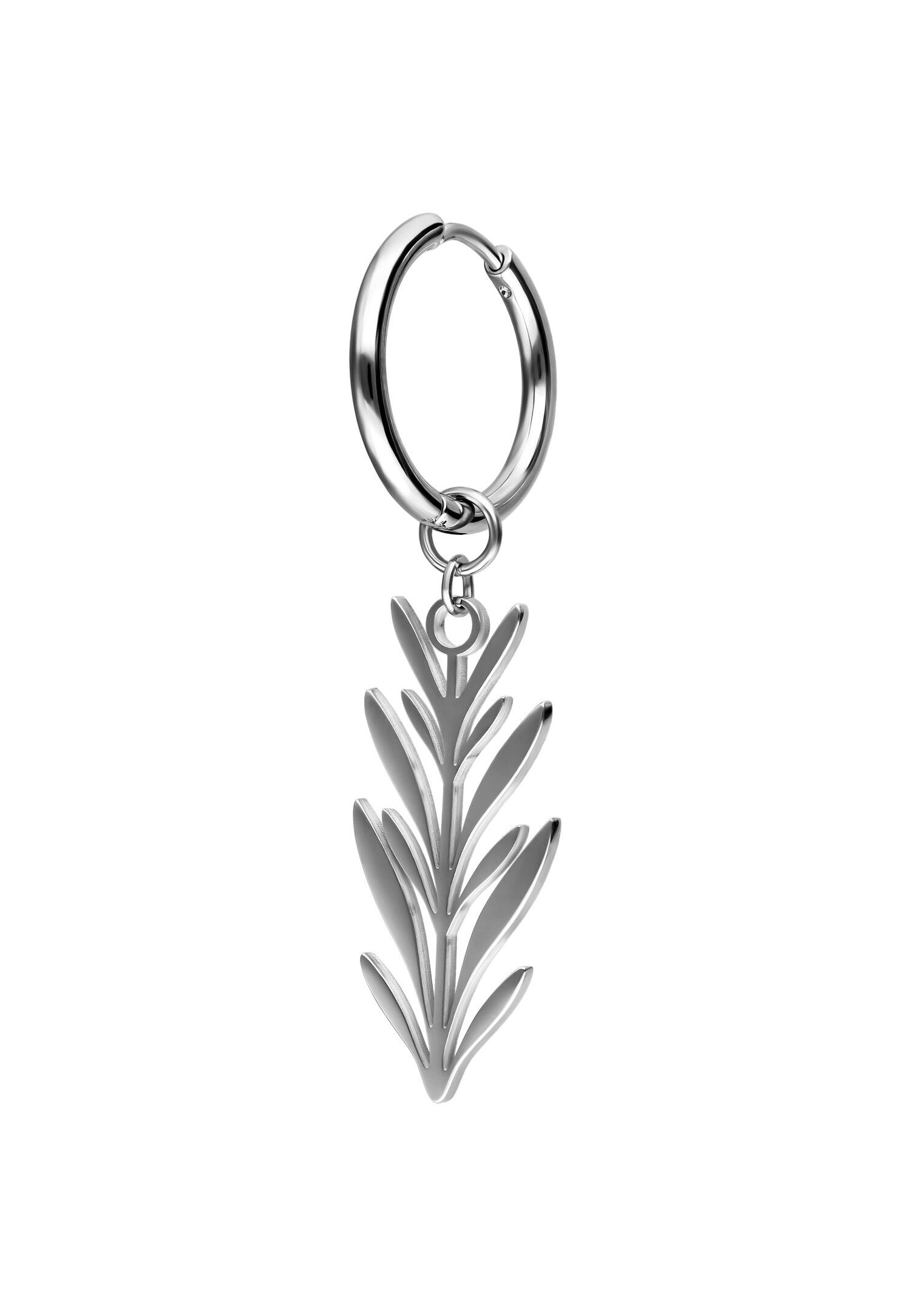 Wildcat - Lovely Branch Hoops Silver - Earrings | Neutral-Image