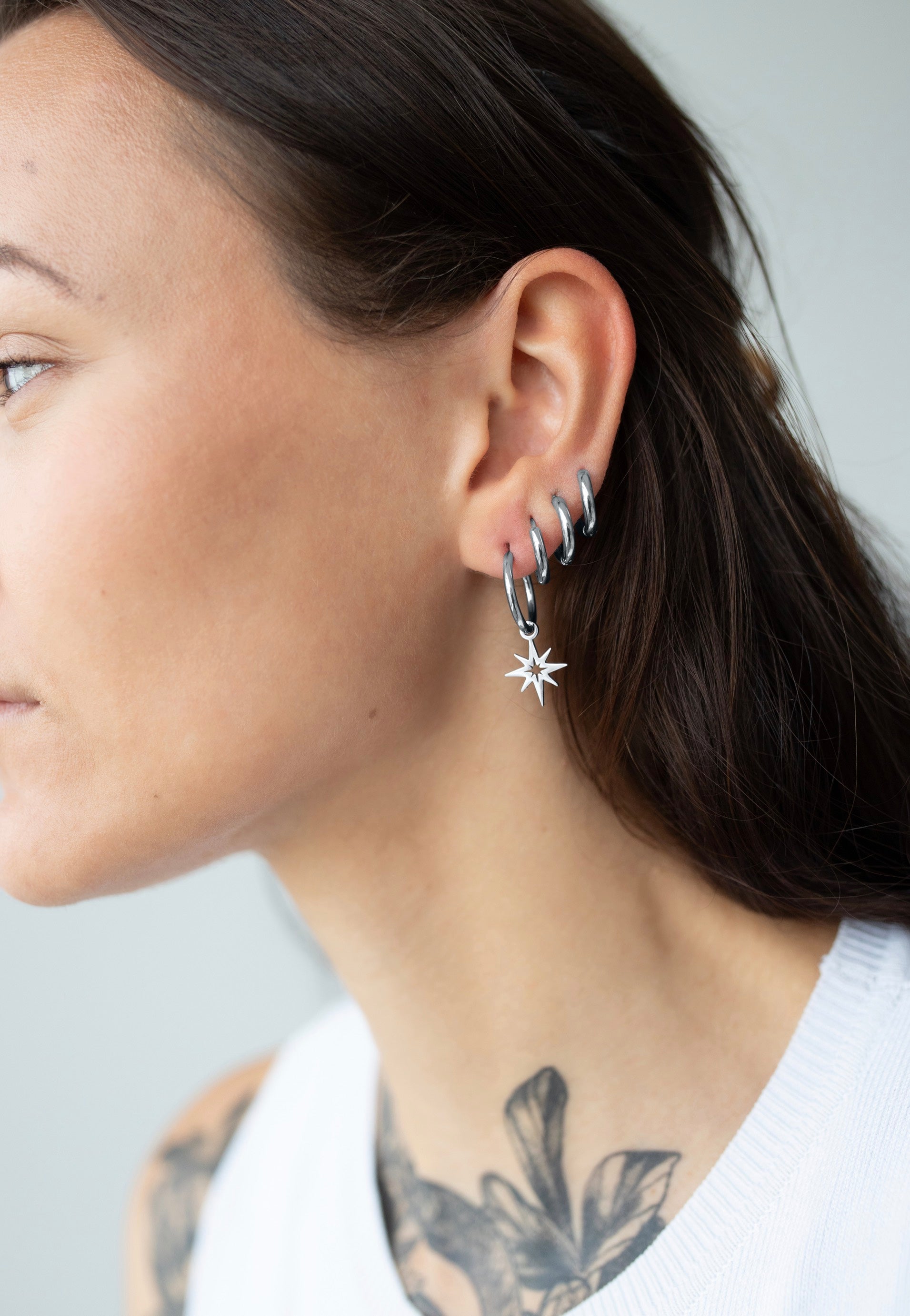 Wildcat - Little Polar Star Silver - Earrings | Neutral-Image