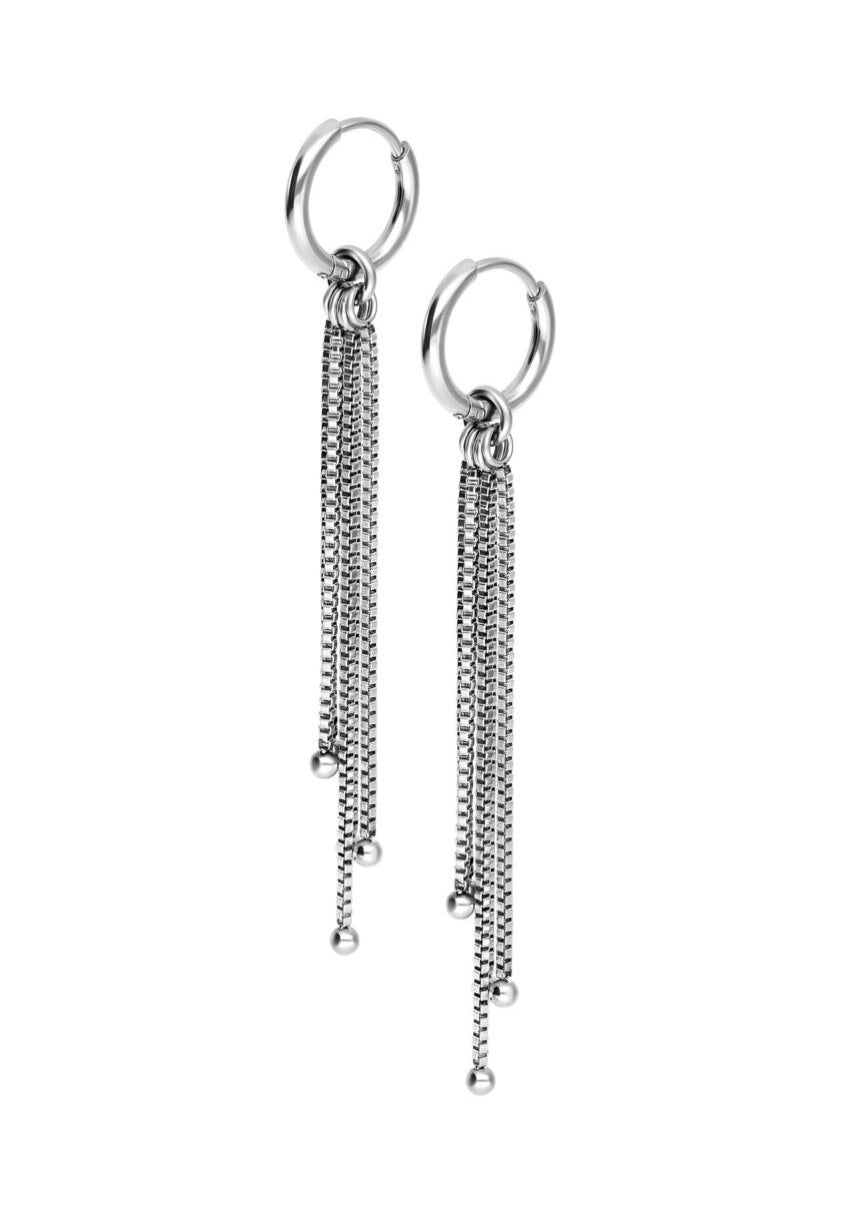 Wildcat - Little Square Venezia Silver - Earrings | Neutral-Image