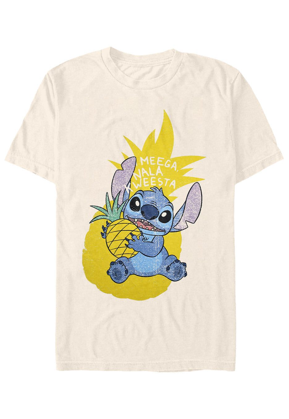 Lilo & Stitch - Pineapple Stitch Beige - T-Shirt | Neutral-Image