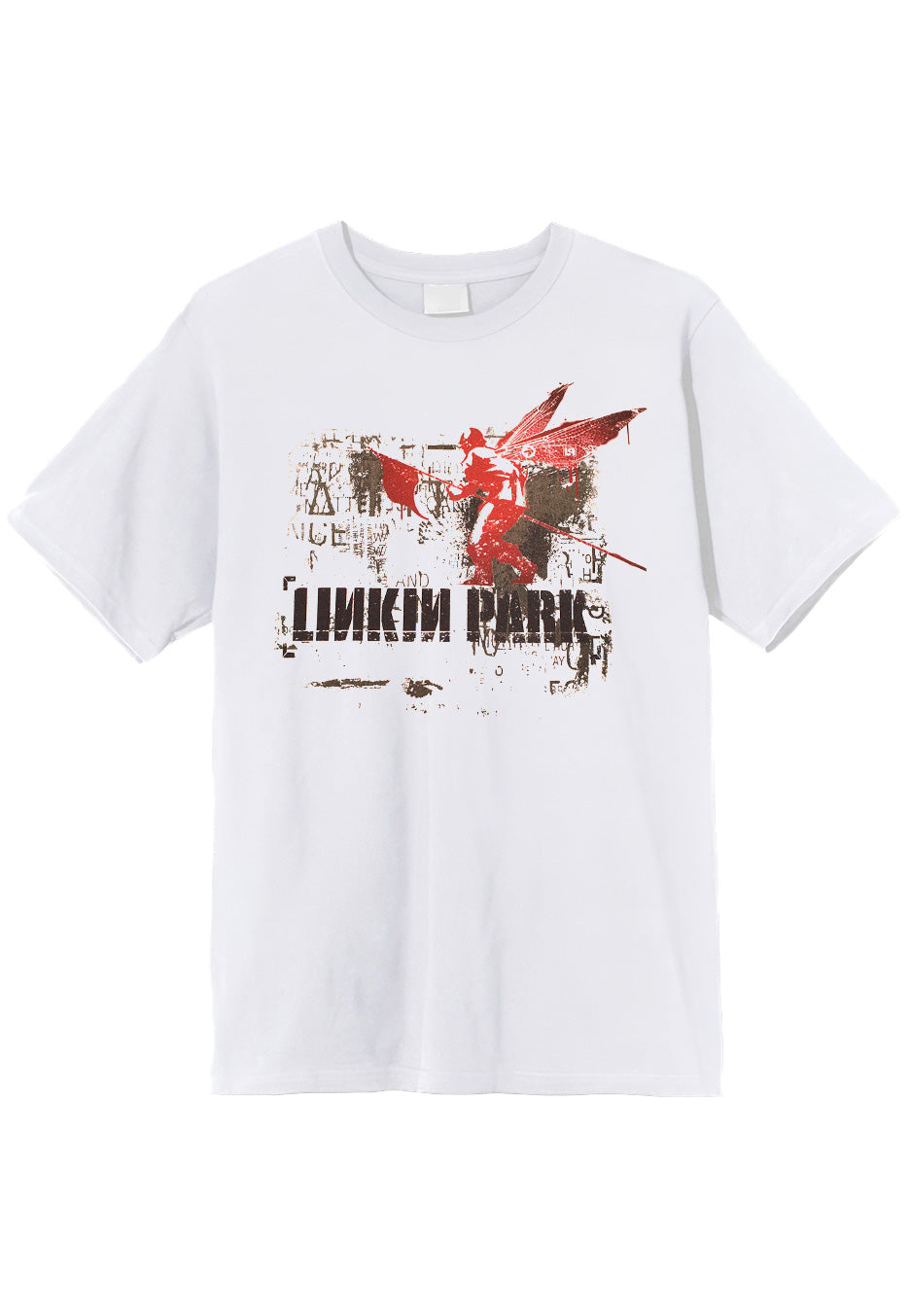 Linkin Park Smoke Logo T-shirt zwart 5XL 100% katoen Band merch Linkin Park Smoke Logo T-shirt zwart 5XL 100% katoen Band merch