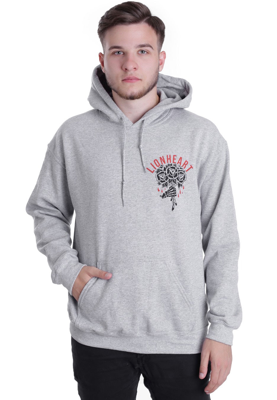Lionheart - Roses Sportsgrey - Hoodie | Men-Image