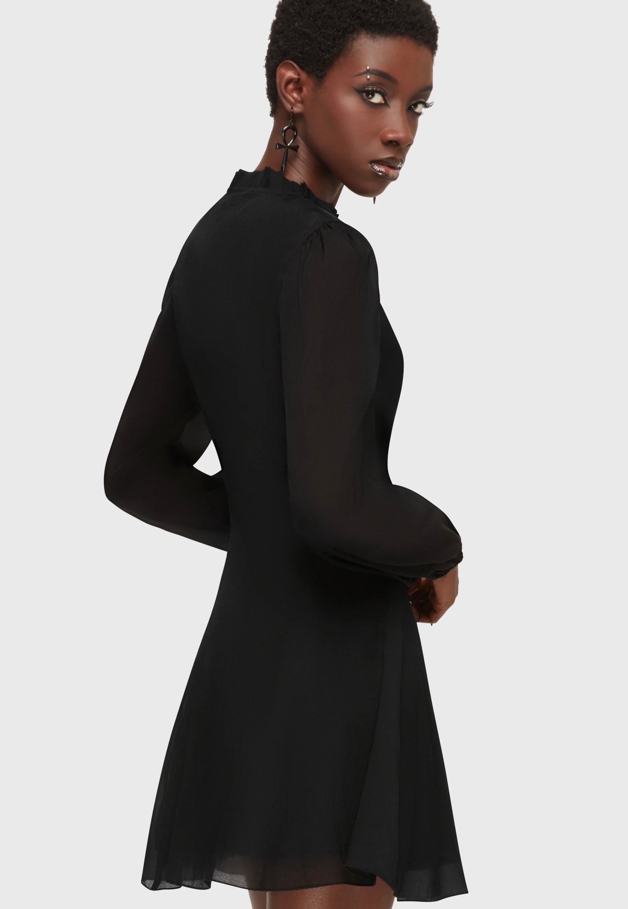 Killstar x Kihilist - Liora's Wrath Mini Black - Dress | Women-Image