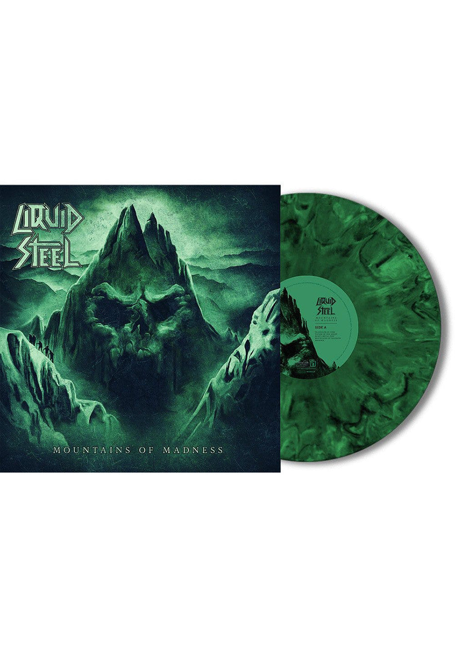 Liquid Steel - Mountains Of Madness Green/Black - Marbled Vinyl