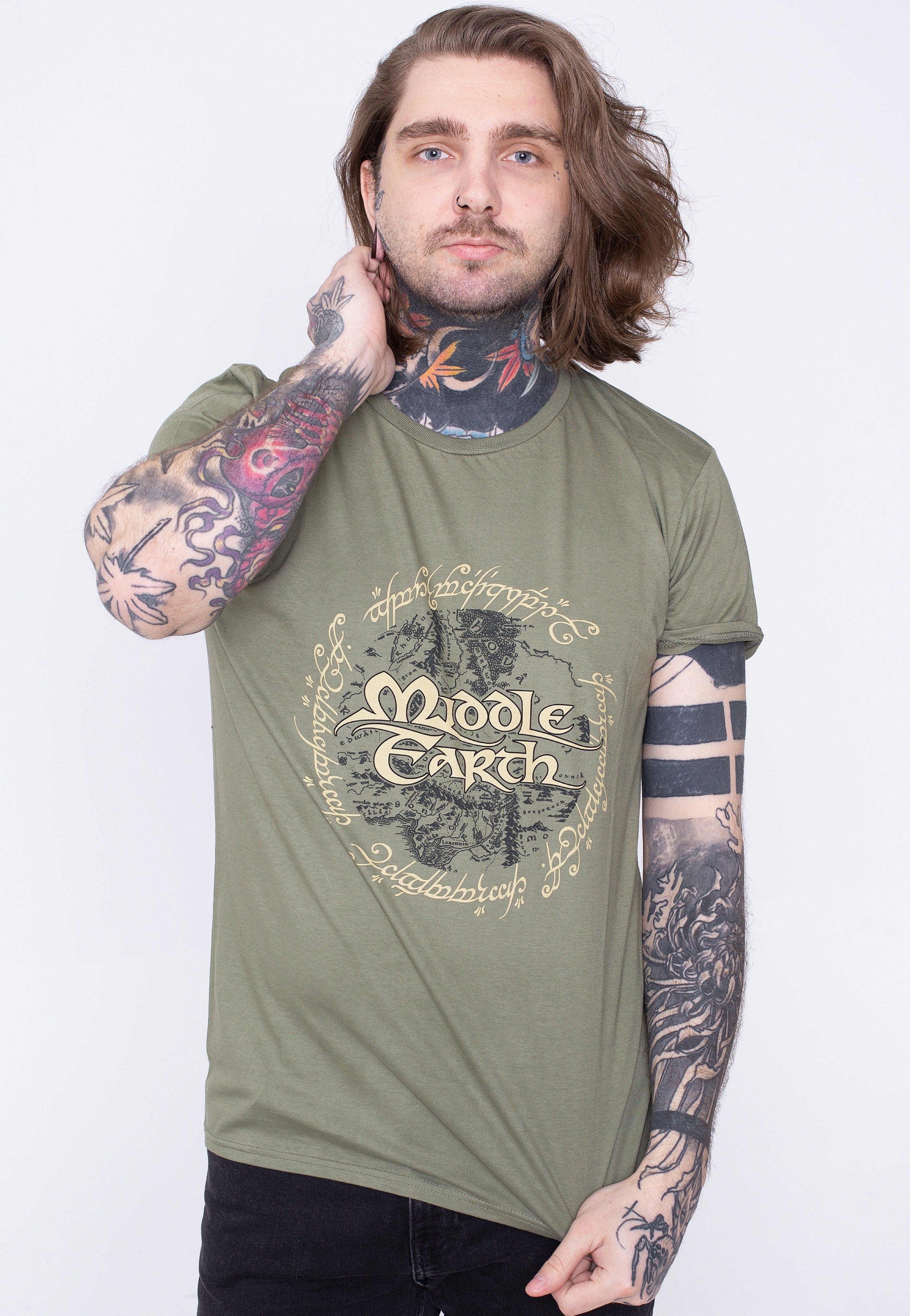 The Lord Of The Rings - Middle Earth Green - T-Shirt