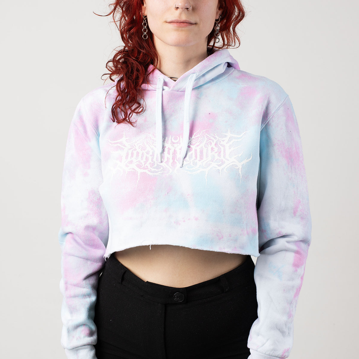 Lorna Shore - Logo Tie Dy Crop - Hoodie | Nuclear Blast