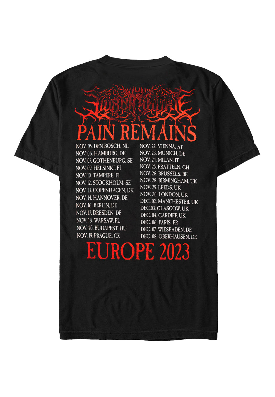 Lorna Shore - Pain Remains Tour 2023 - T-Shirt