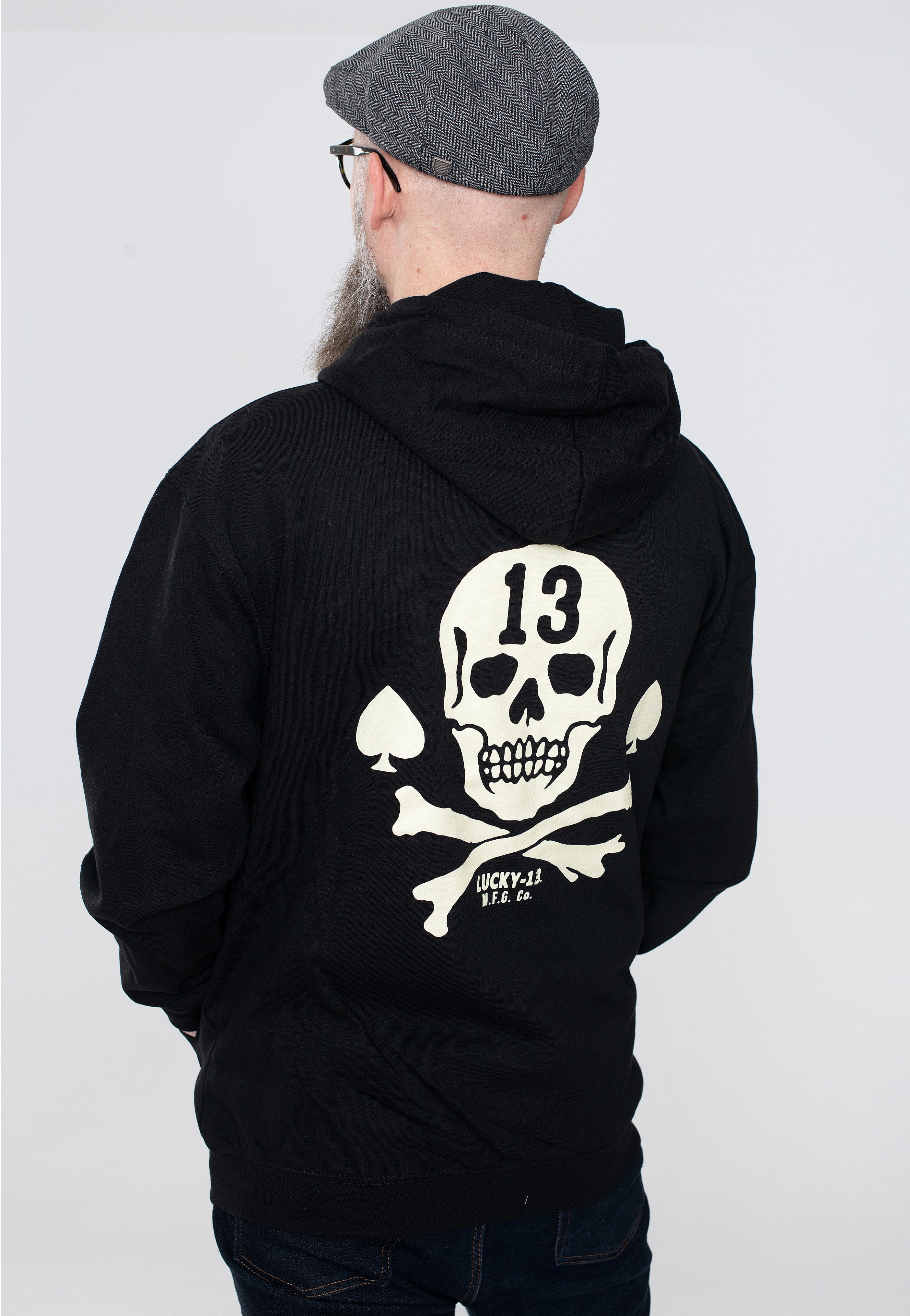 Lucky 13 - Pirate Skull Black - Zipper | Men-Image