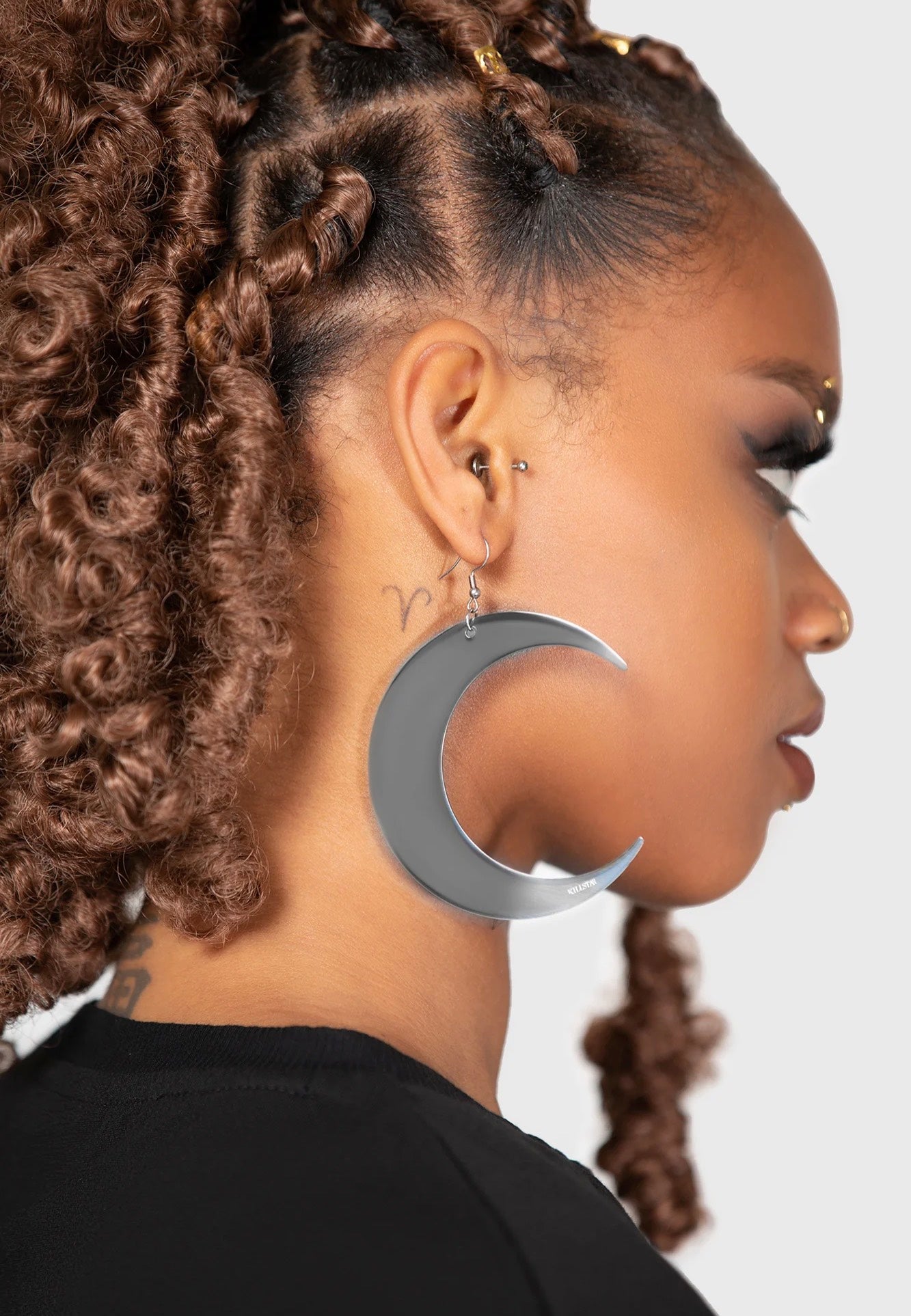 Killstar - Luna Silver - Earrings | Neutral-Image