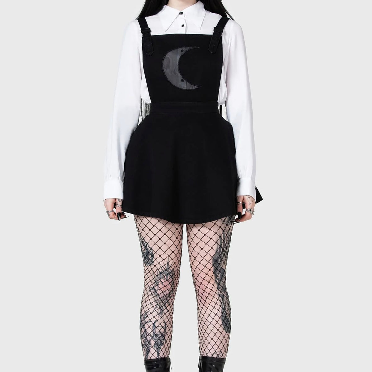 Killstar x Kihilist - Luna Orb Pinafore Black - Dress Killstar x Kihilist - Luna Orb Pinafore Black - Dress
