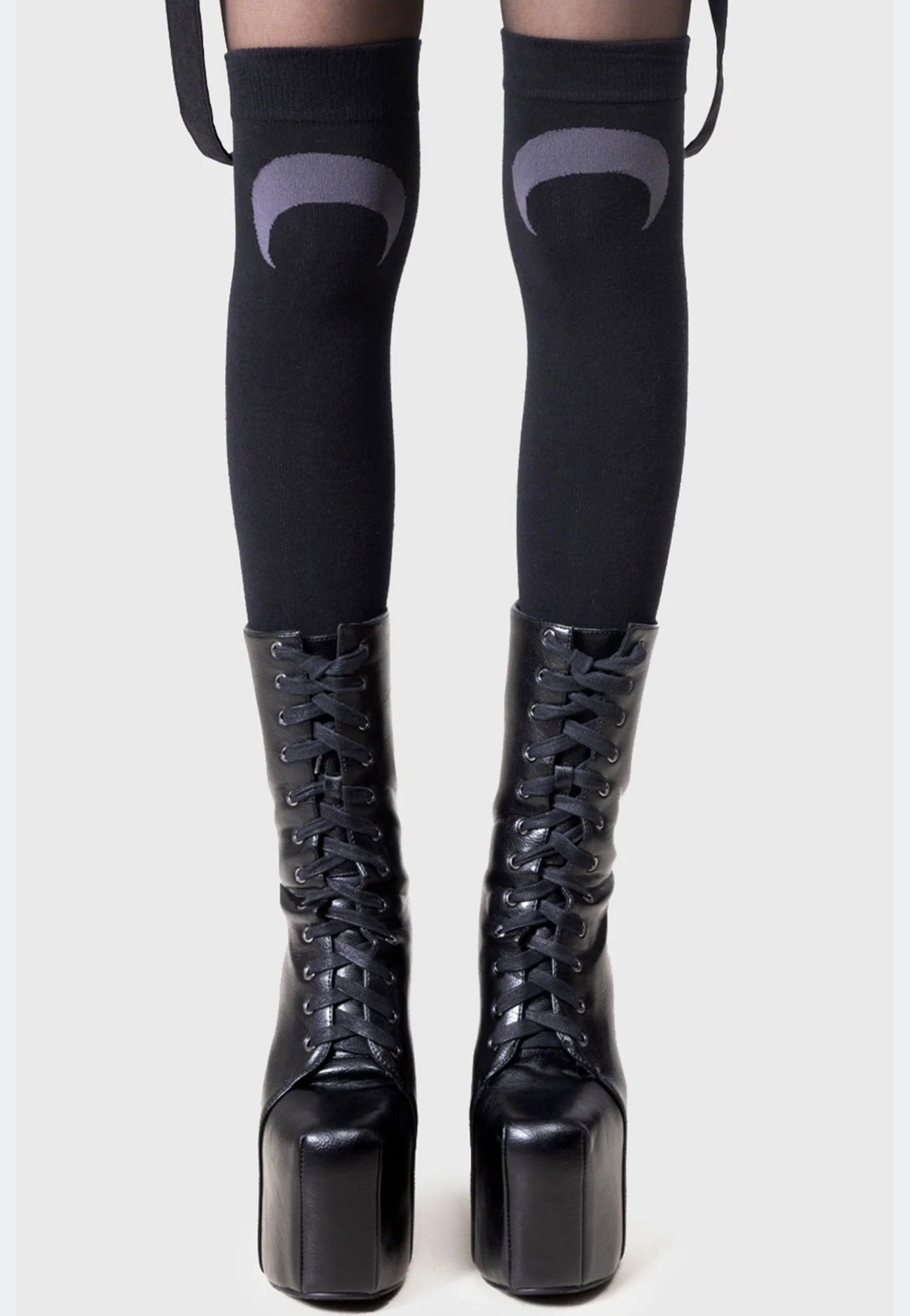Killstar x Kihilist - Lunaloom Knee High - Socks | Neutral-Image