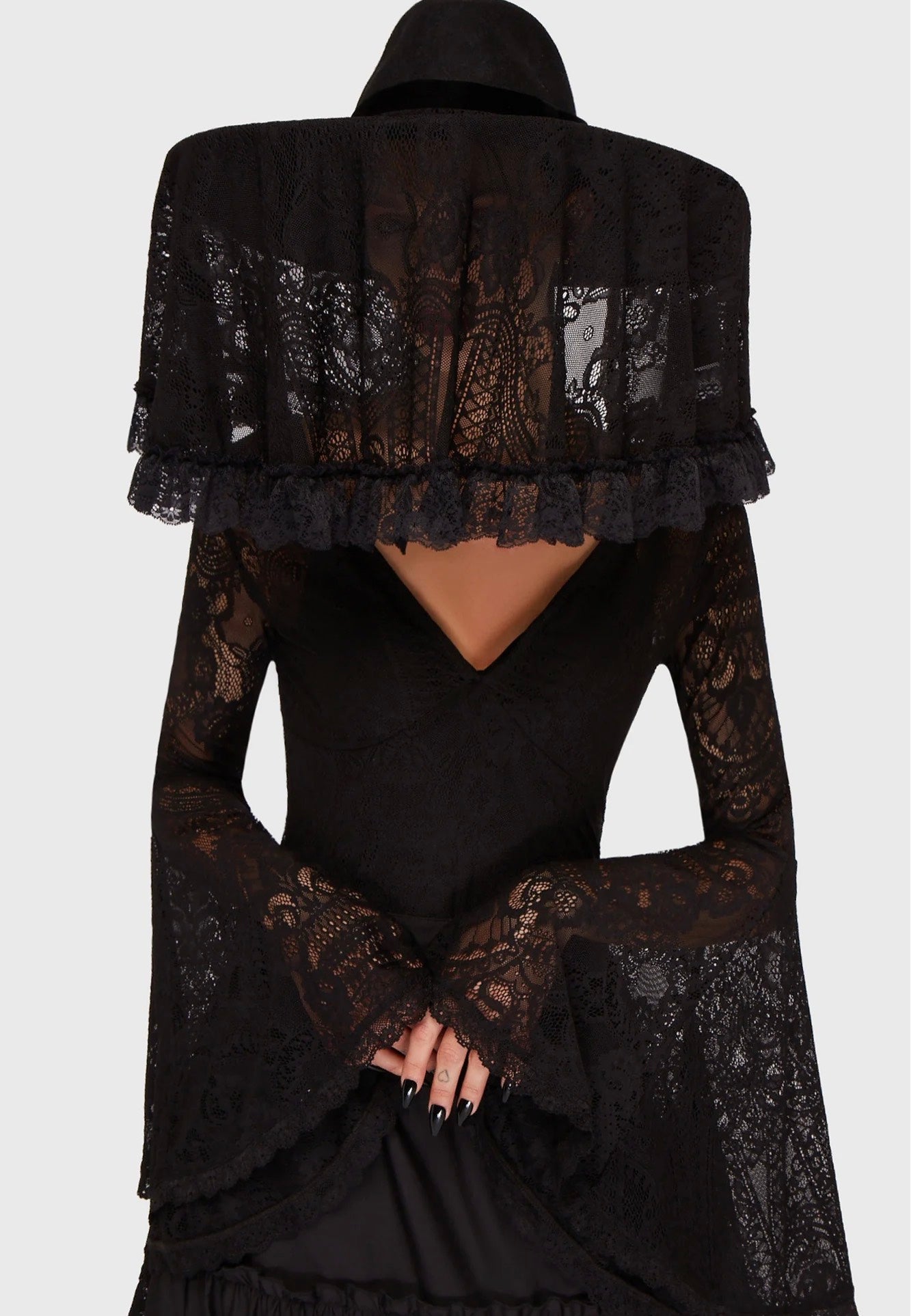 Killstar - Lydia Lace Black - Veil | Neutral-Image
