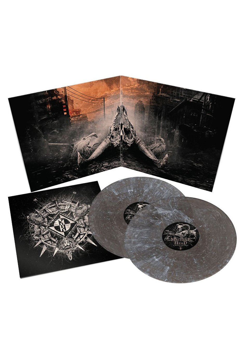 Machine Head - Øf Kingdøm And Crøwn Silver/Black Corona - Colored 2 Vinyl