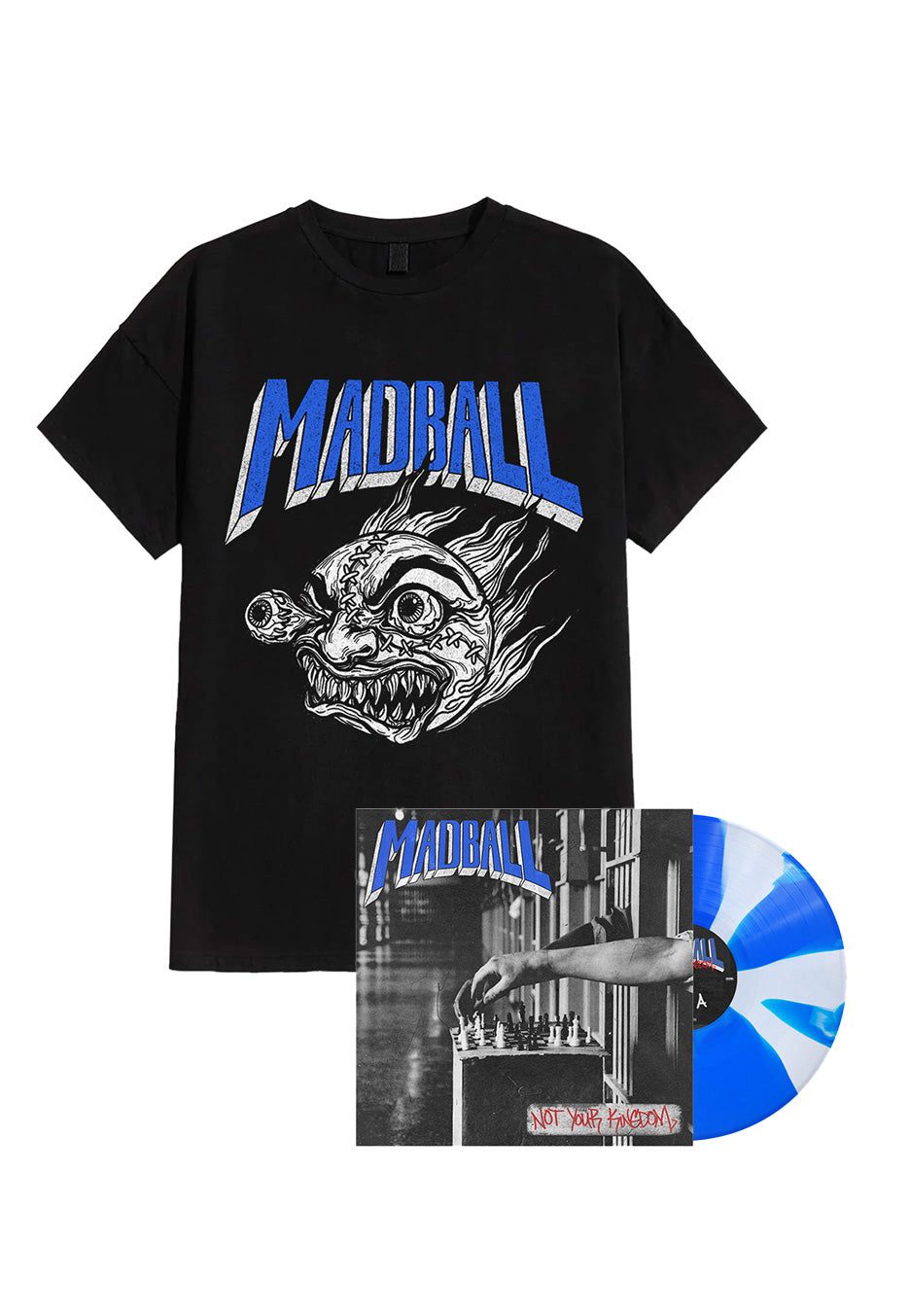 Madball - Not Your Kingdom Ltd. Blue/White - Propeller Vinyl + Ball Of Destruction - T-Shirt