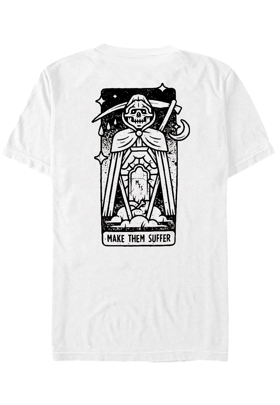 Make Them Suffer - Coffin Reaper White - T-Shirt