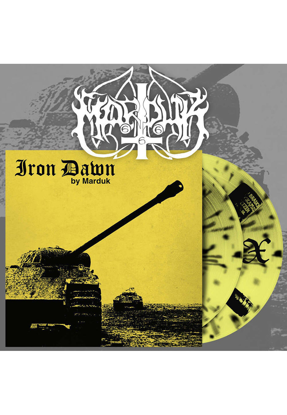 Marduk - Iron Dawn Yellow/Black - Splattered Vinyl