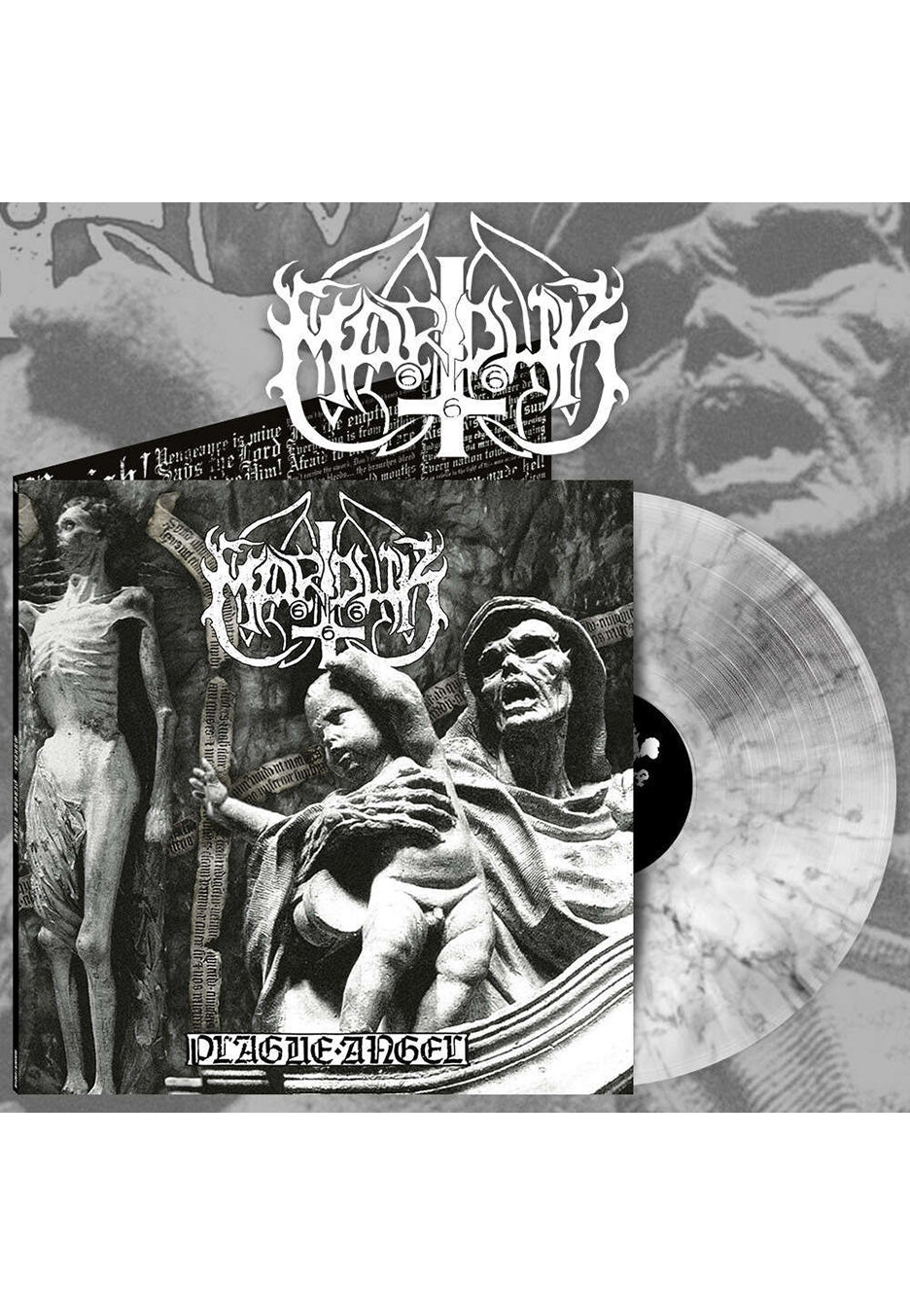 Marduk - Plague Angel White/Black - Colored Vinyl