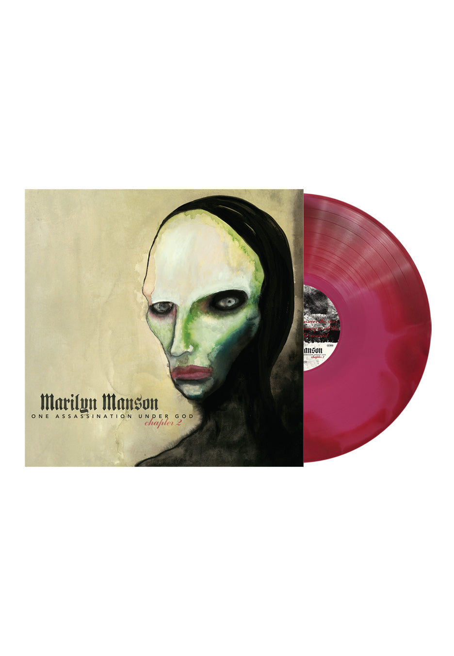 Marilyn Manson One Assassination Under God Chapter 2 Ltd. Pink & Red Swirl Colored Vinyl
