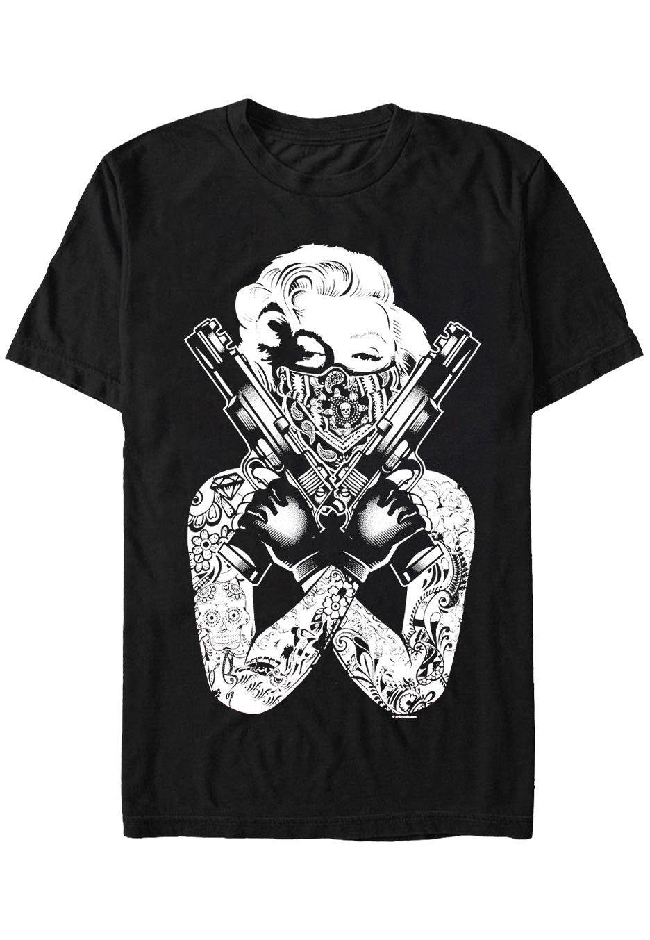 Marilyn Monroe - Gangsta Pose - T-Shirt | Neutral-Image