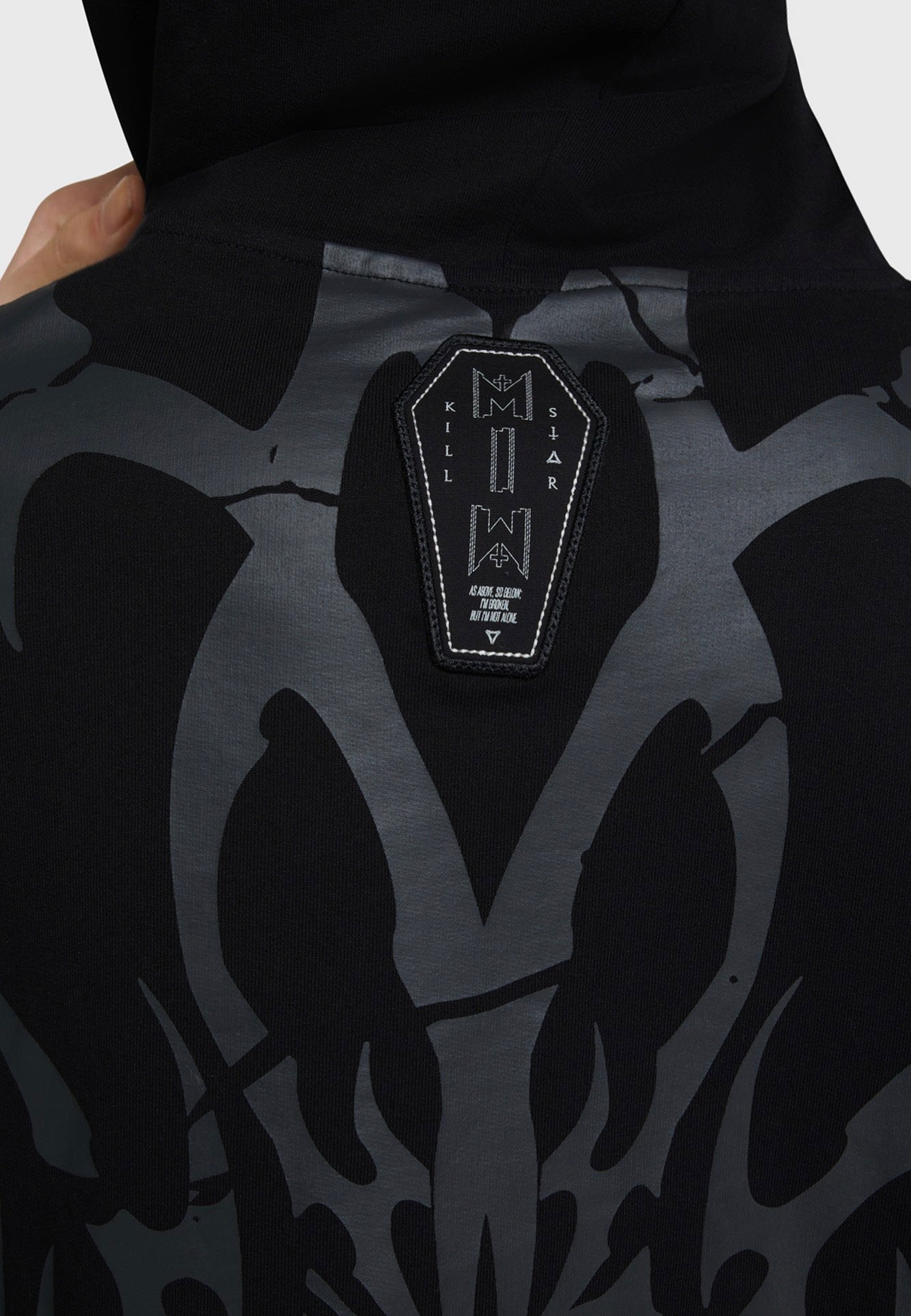 Killstar x Motionless In White - Masked For Death Black - Hoodie | Men-Image