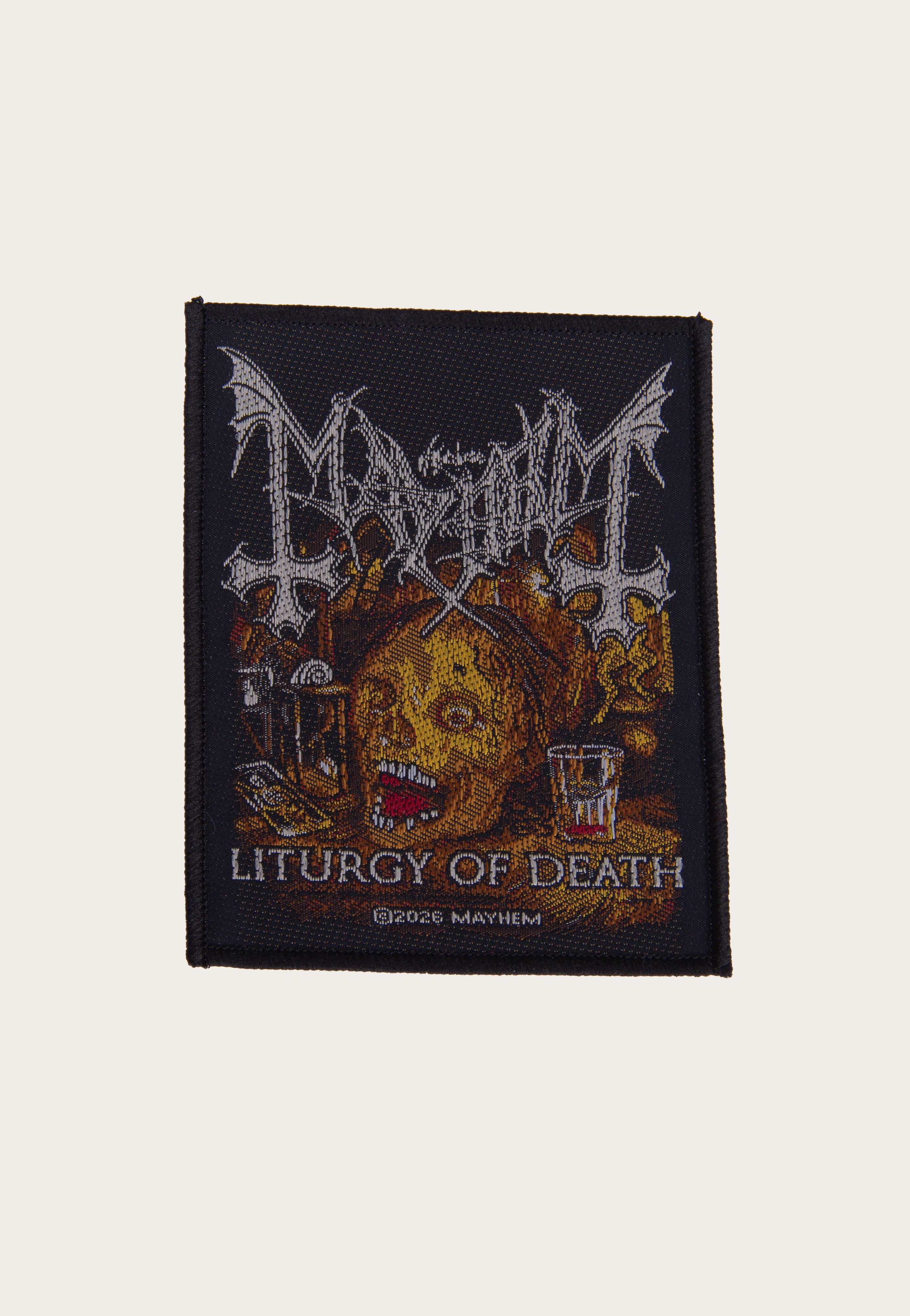 Mayhem Liturgy Of Death Aufnäher