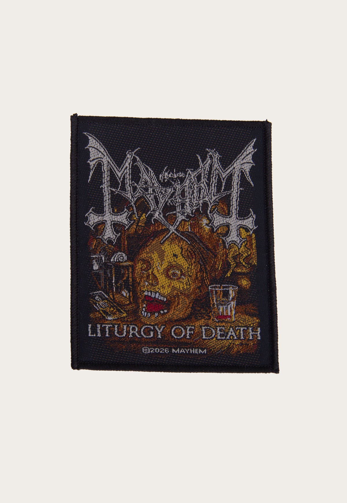 Mayhem Liturgy Of Death Aufnäher