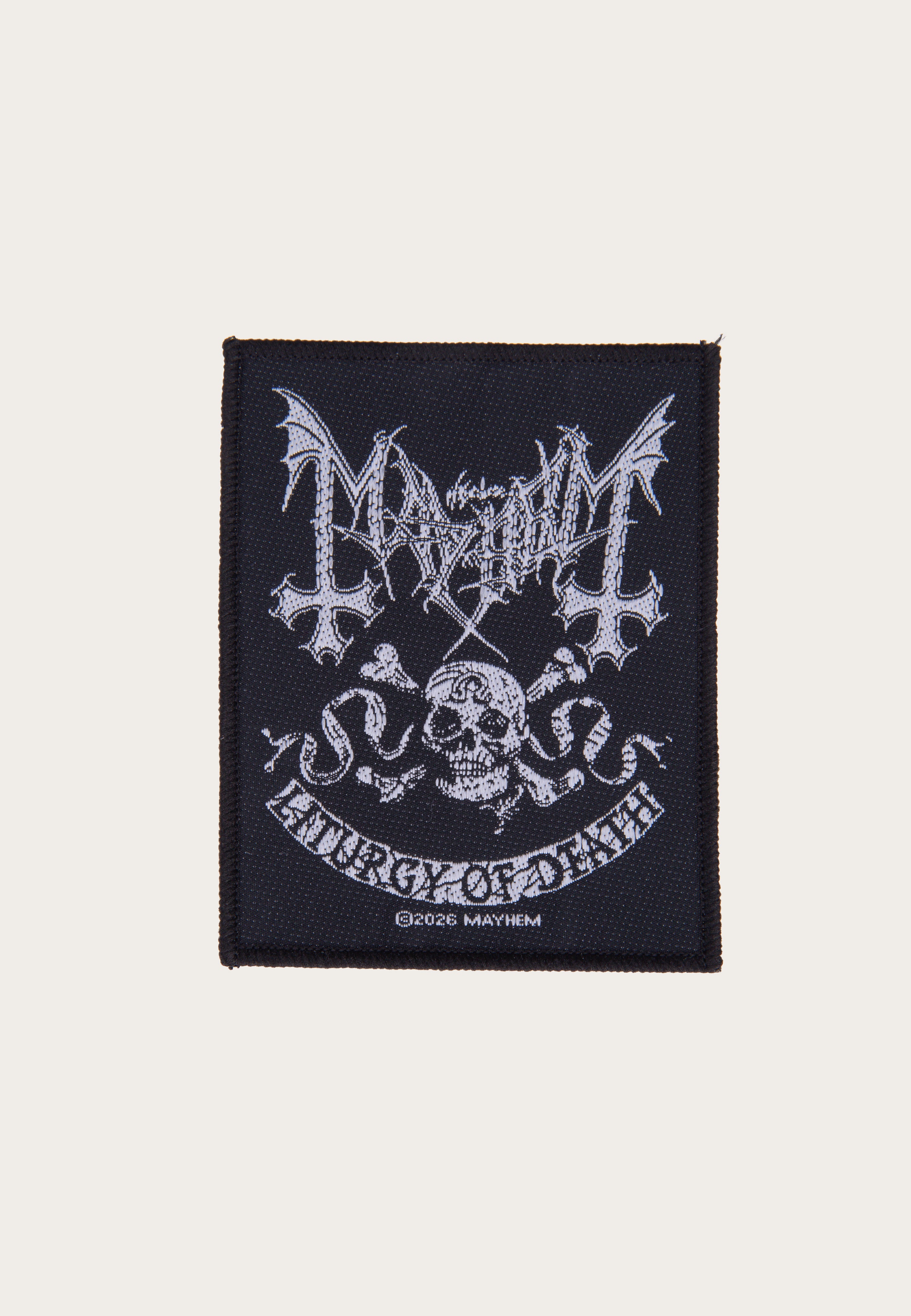 Mayhem Skull Omega Aufnäher