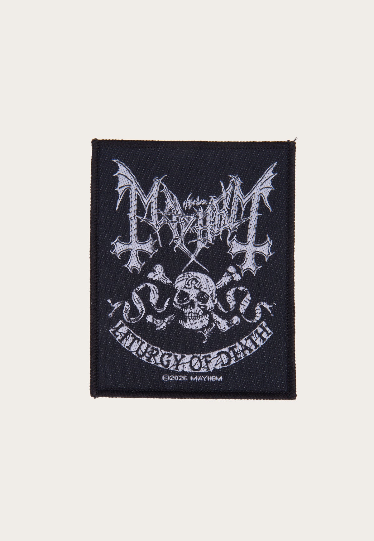 Mayhem Skull Omega Aufnäher