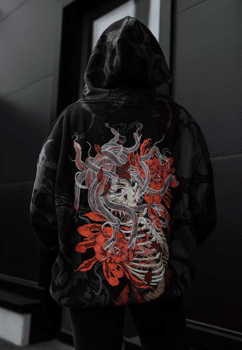 Stay Cold Apparel - Medusa Oversized Grey - Hoodie | Neutral-Image