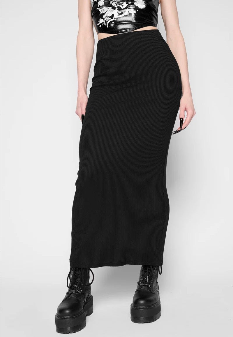 Mary Wyatt Aiden Midi Black Skirt