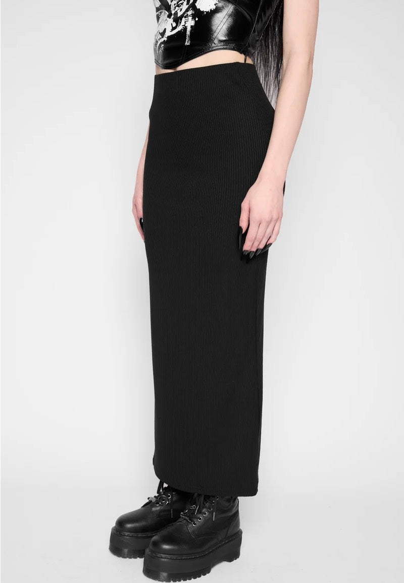 Mary Wyatt Aiden Midi Black Skirt