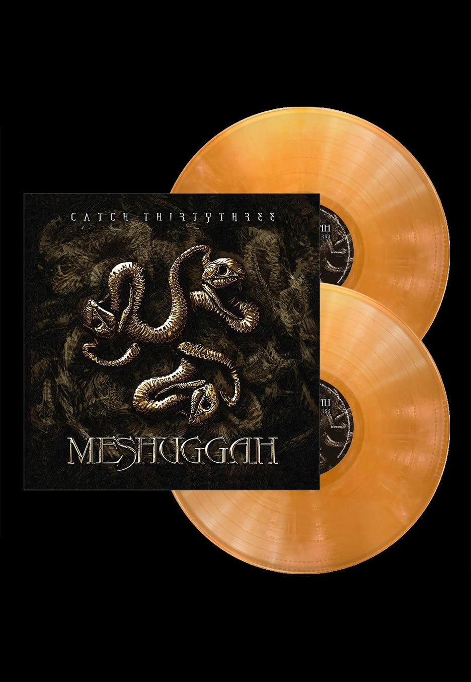 Meshuggah Catch Thirtythree (20th Anniversary Remastered) Ltd. Gold/White Marbled 2 Vinyl