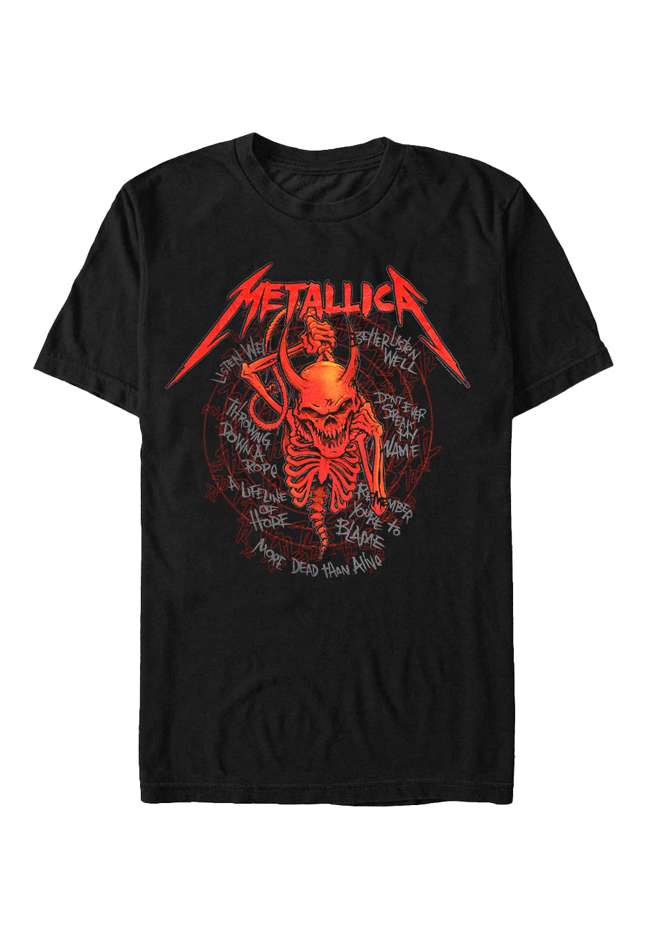 Metallica - Skull Screaming Red 72 Seasons - T-Shirt