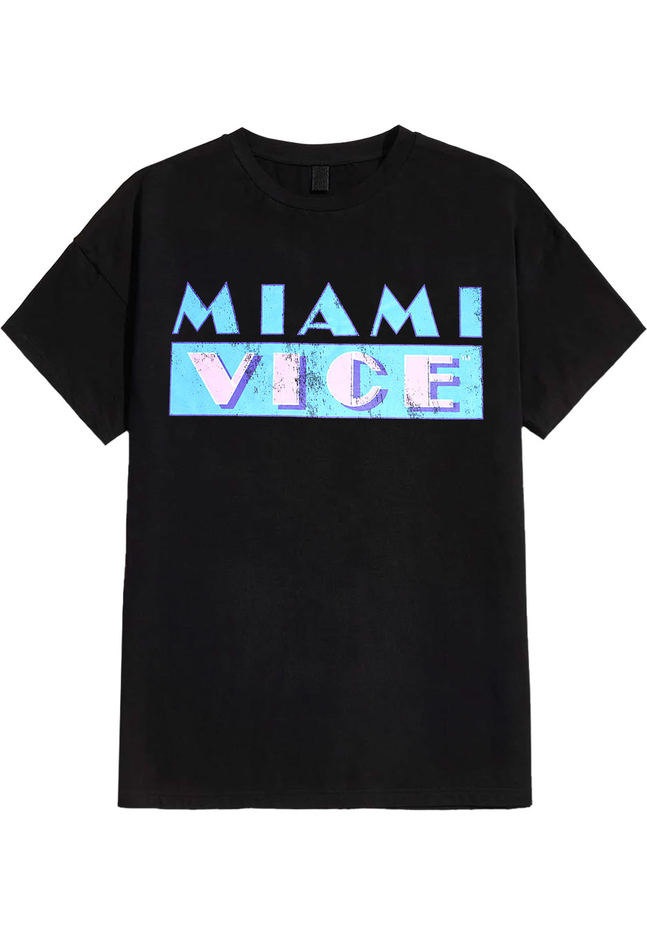 Miami Vice - Distressed Logo - T-Shirt | Neutral-Image