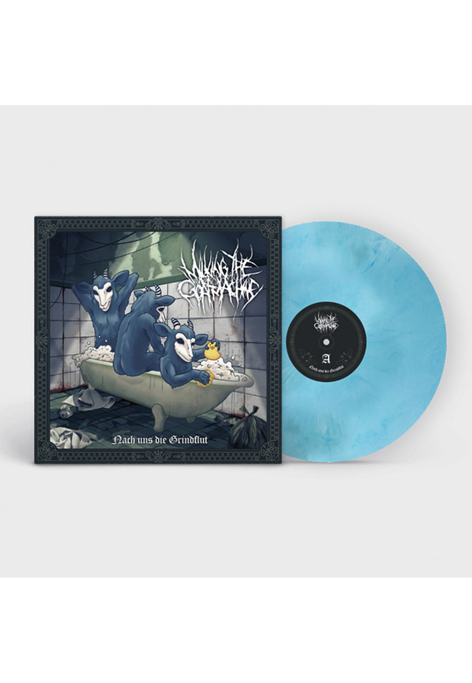 Milking The Goatmachine - Nach Uns Die Grindflut Blue/White - Marbled Vinyl