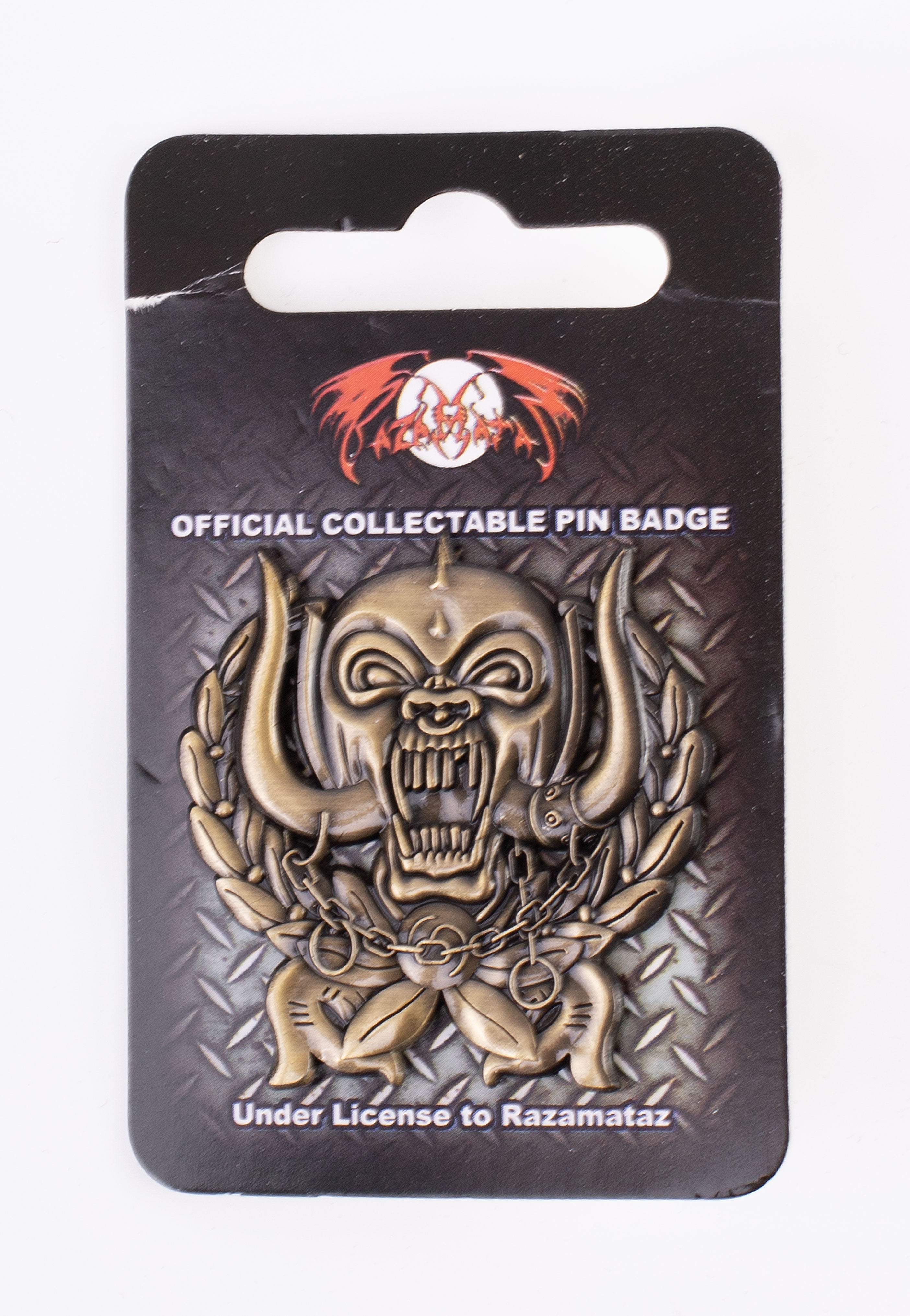 Badge Metal Motorhead Everything Louder Forever - 4x4 Cm, Licence Officielle
